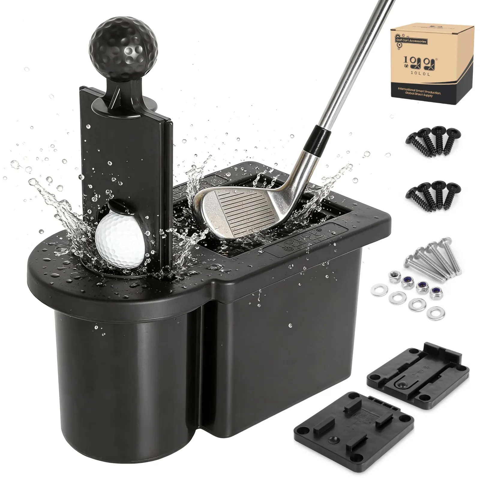 10L0L Golf Cart Ball Washer and Club Cleaner