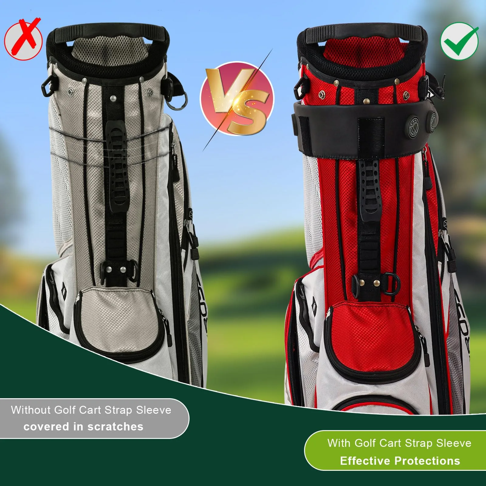 Magnetic Golf Cart Strap Sleeve with 3 Magnets image 4