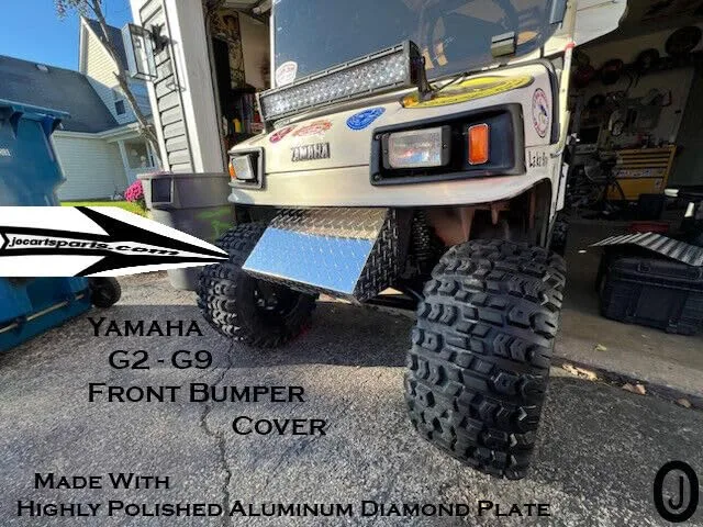 J & O Yamaha G2-G9 Aluminum Diamond Plate Bumper Cover image 3