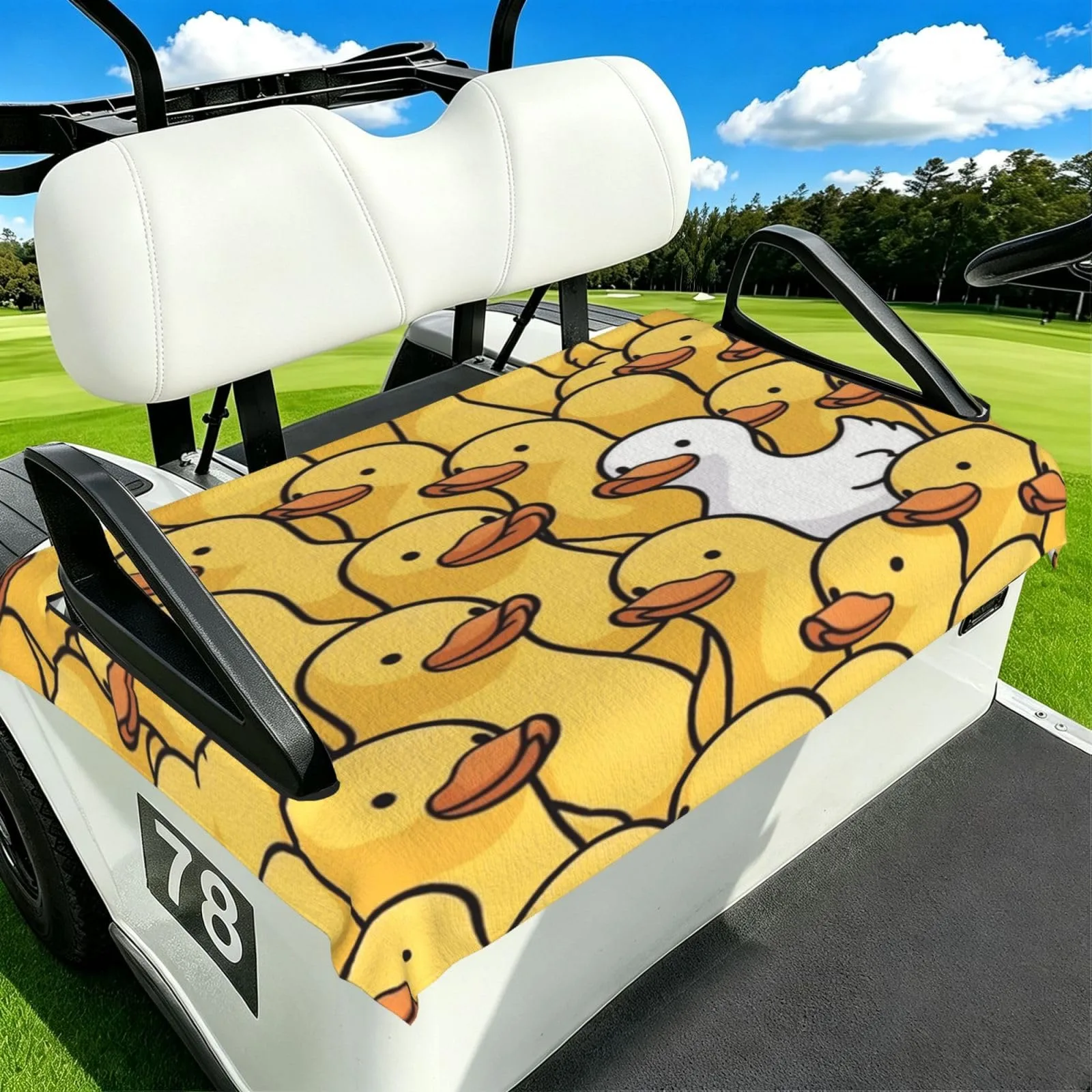 HOYYU Yellow Ducks Golf Cart Seat Cover - golfhe-a118