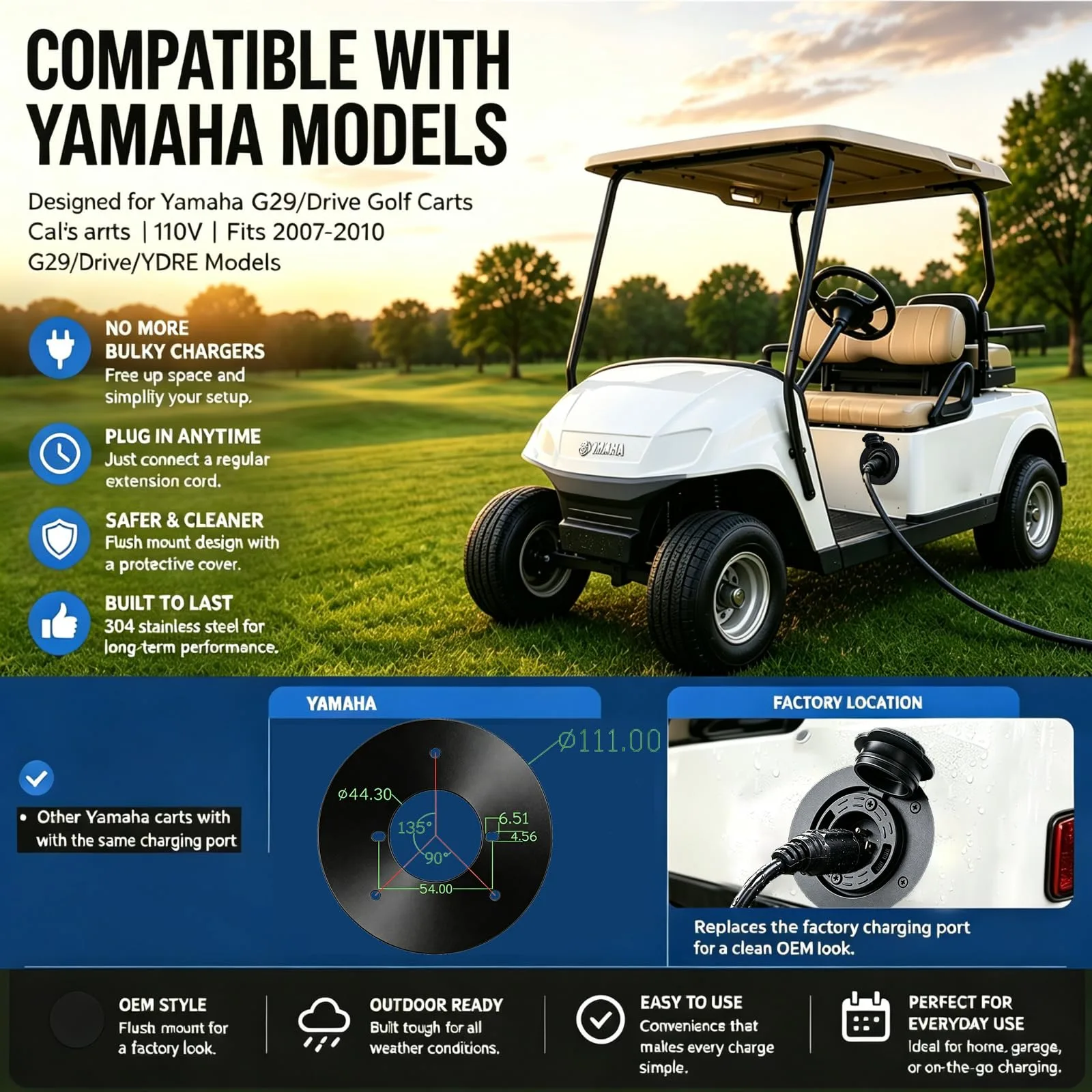 KarlKers Charging Port Adapter for Yamaha Drive and G29 image 2