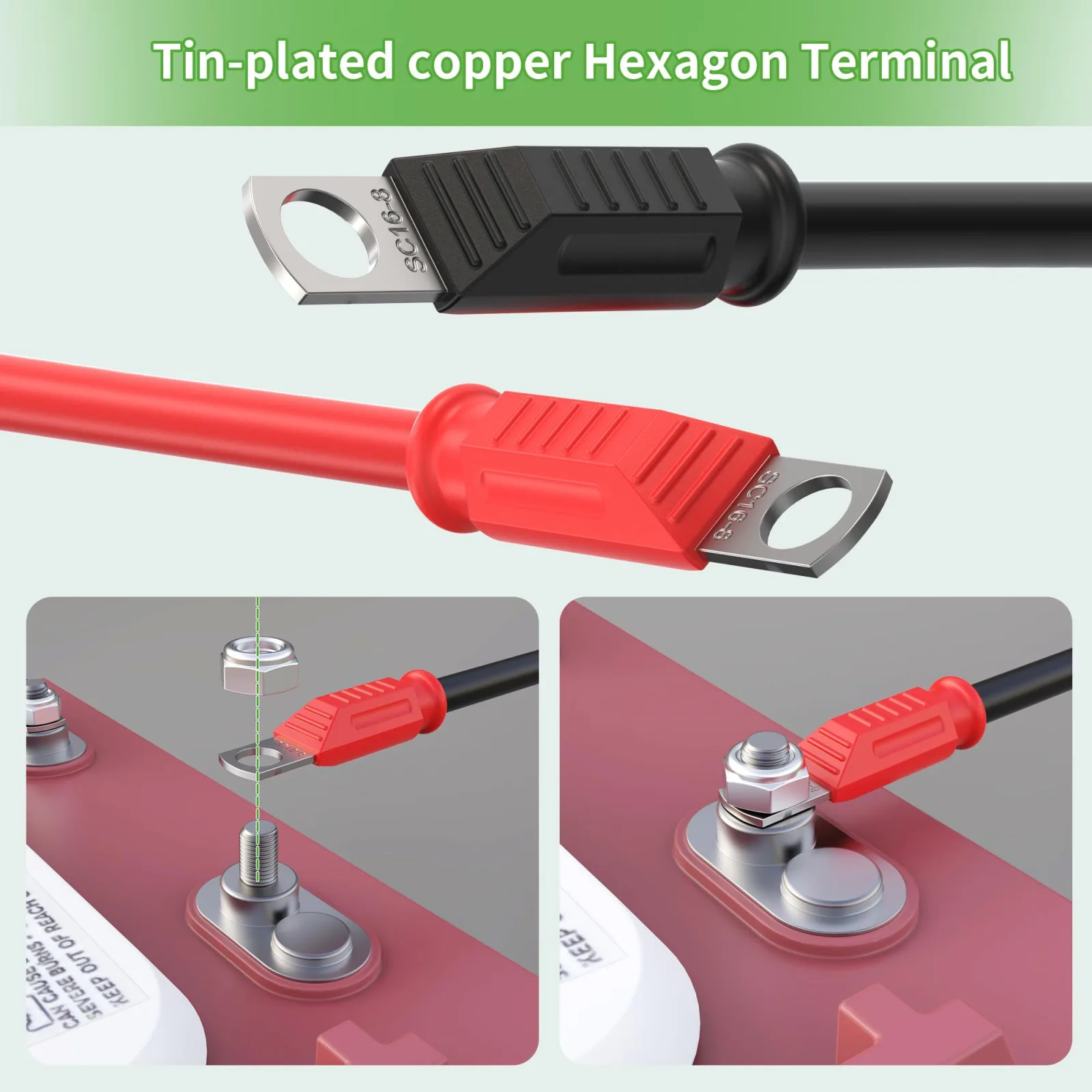 10L0L Battery Cable Set for Club Car DS & Precedent image 4