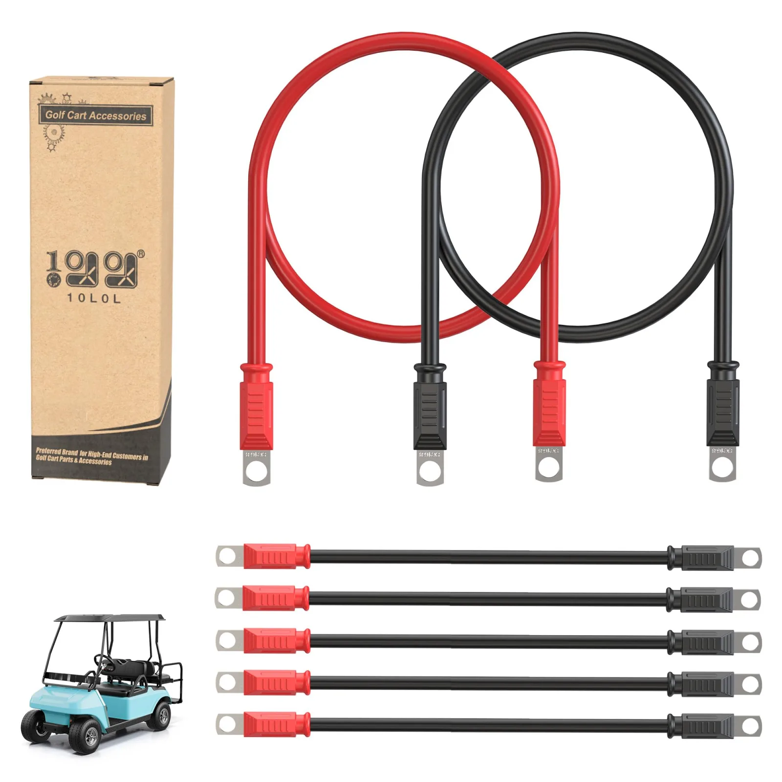 10L0L Battery Cable Set for Club Car DS & Precedent