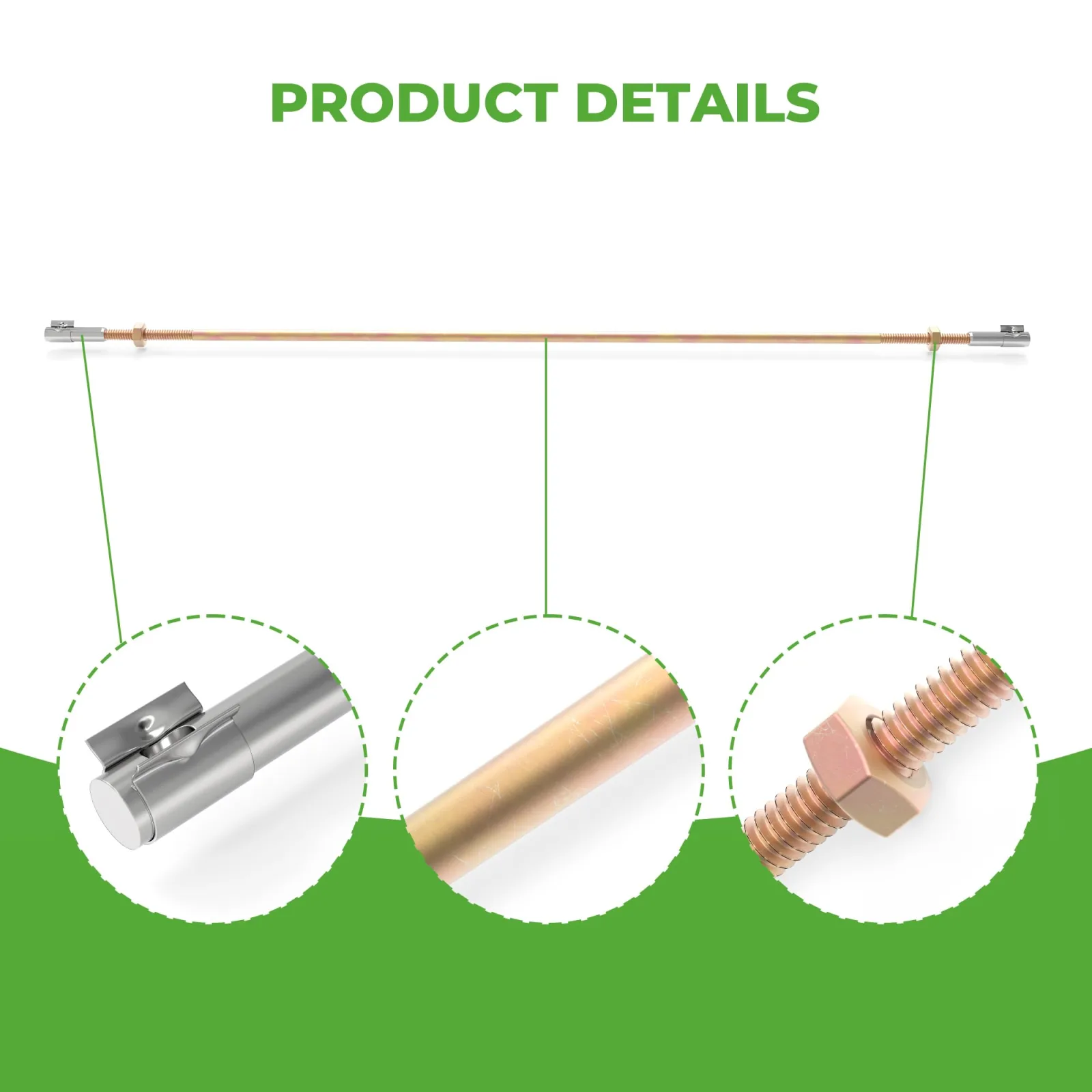 10L0L Accelerator Rod Assembly for Club Car DS Gas Carts image 4