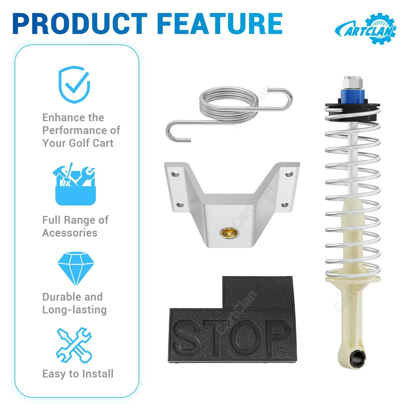 CartClan CT-0111 Club Car DS Brake Pedal Repair Kit image 2