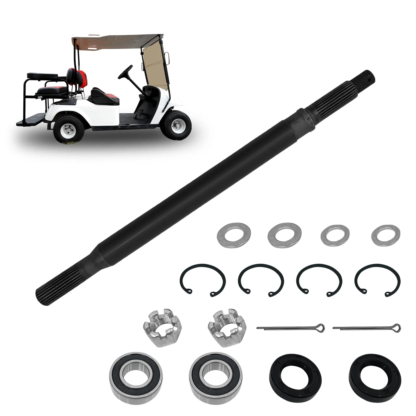 SHUNCHENXIANG Rear Passenger Axle Shaft for E-Z-GO TXT/Medalist 20377G11