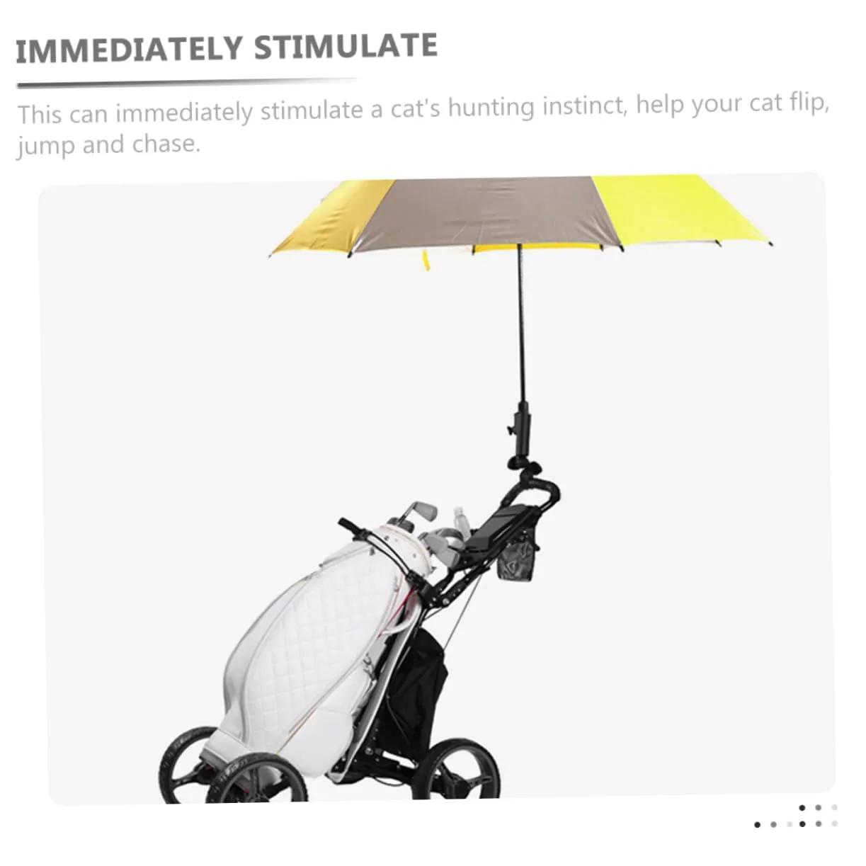 Totority Adjustable Golf Push Cart Umbrella Holder image 4