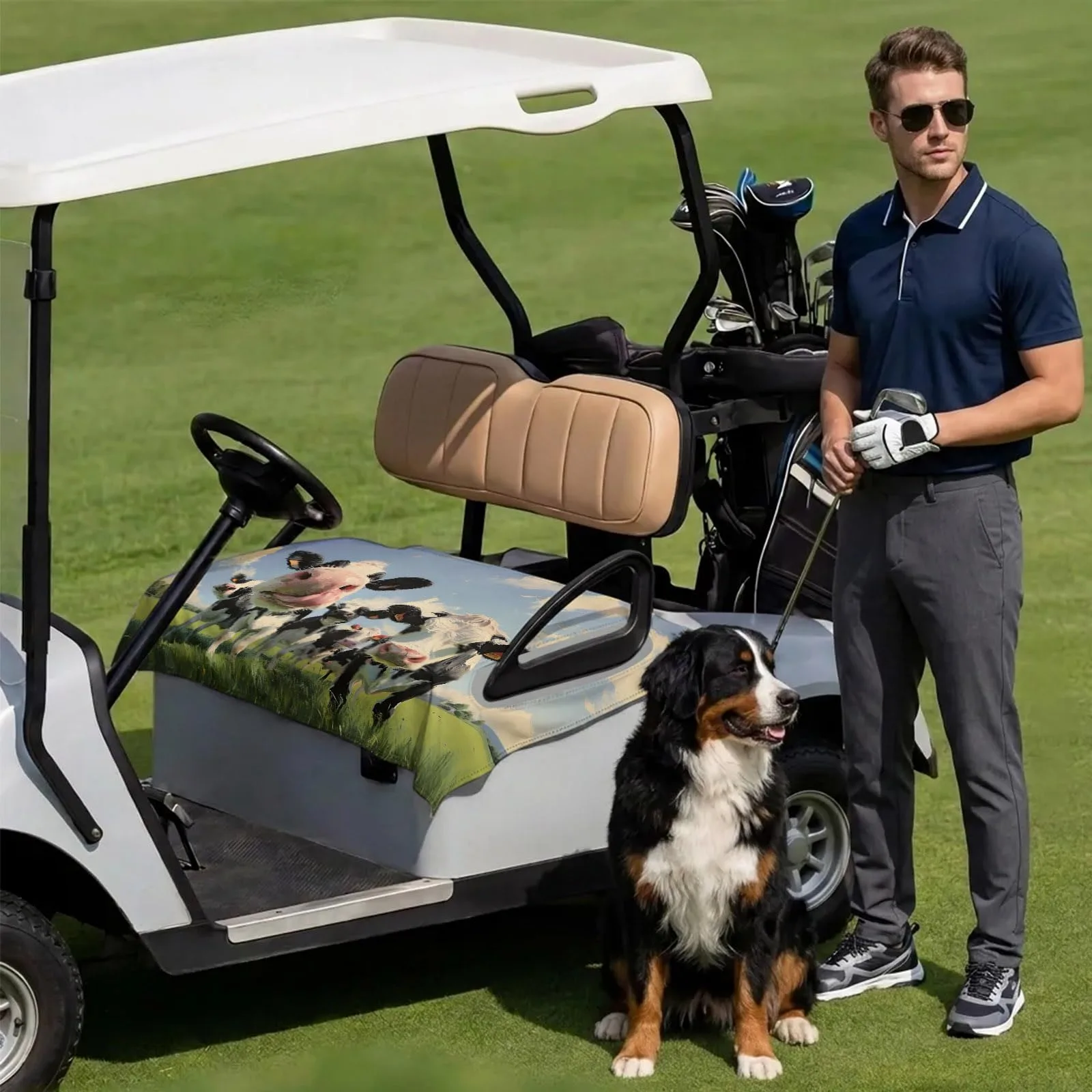 DecorLovee Golf Cart Seat Cover Towel, 51 x 31 Inch image 3