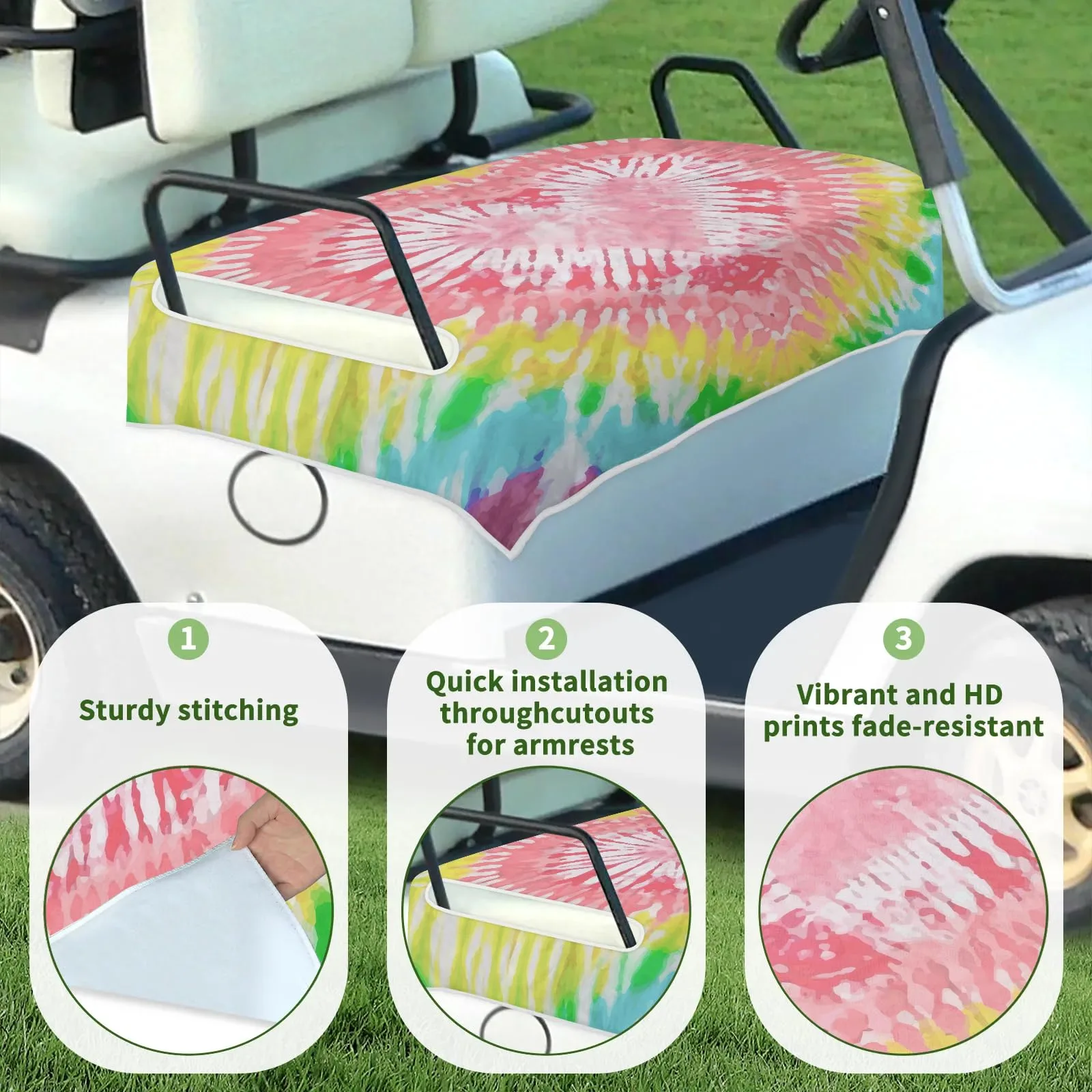 Tiveruda Golf Cart Seat Cover Blanket, 51 x 31 Inches image 3
