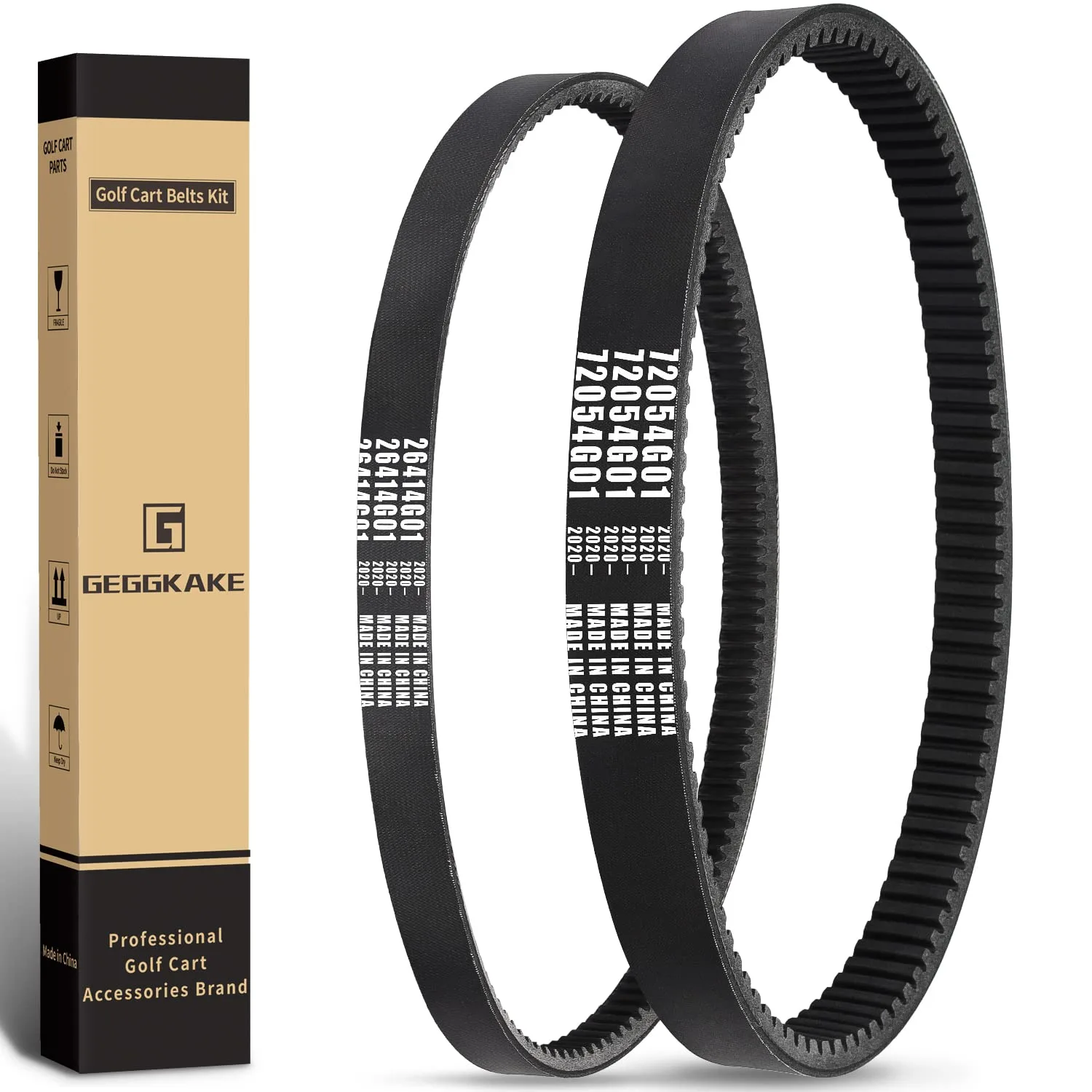 Geggkake E-Z-GO TXT Gas Drive Belt and Starter Belt Kit