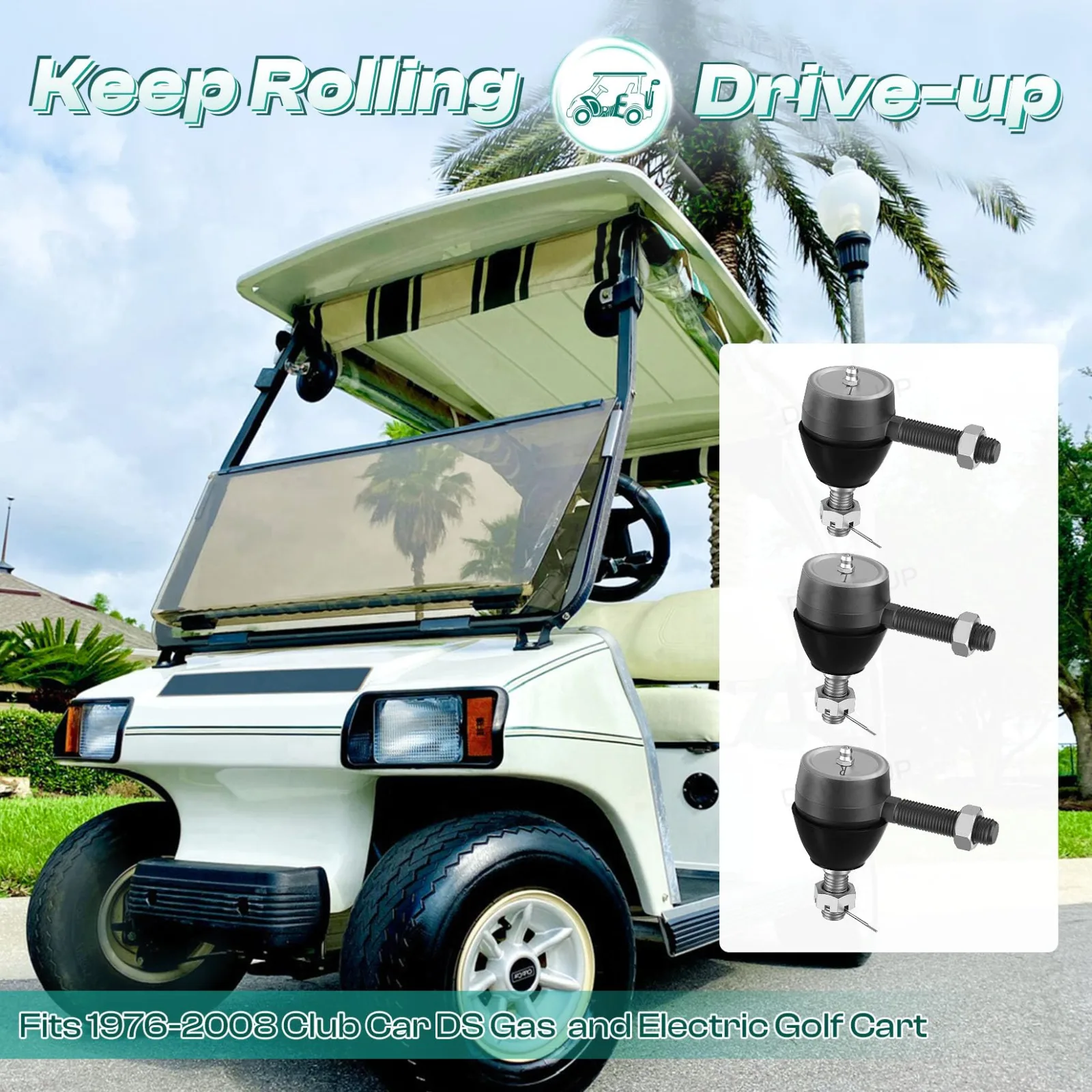 DRIVE UP Ball Joint Kit for Club Car DS, 1976-2008 image 2
