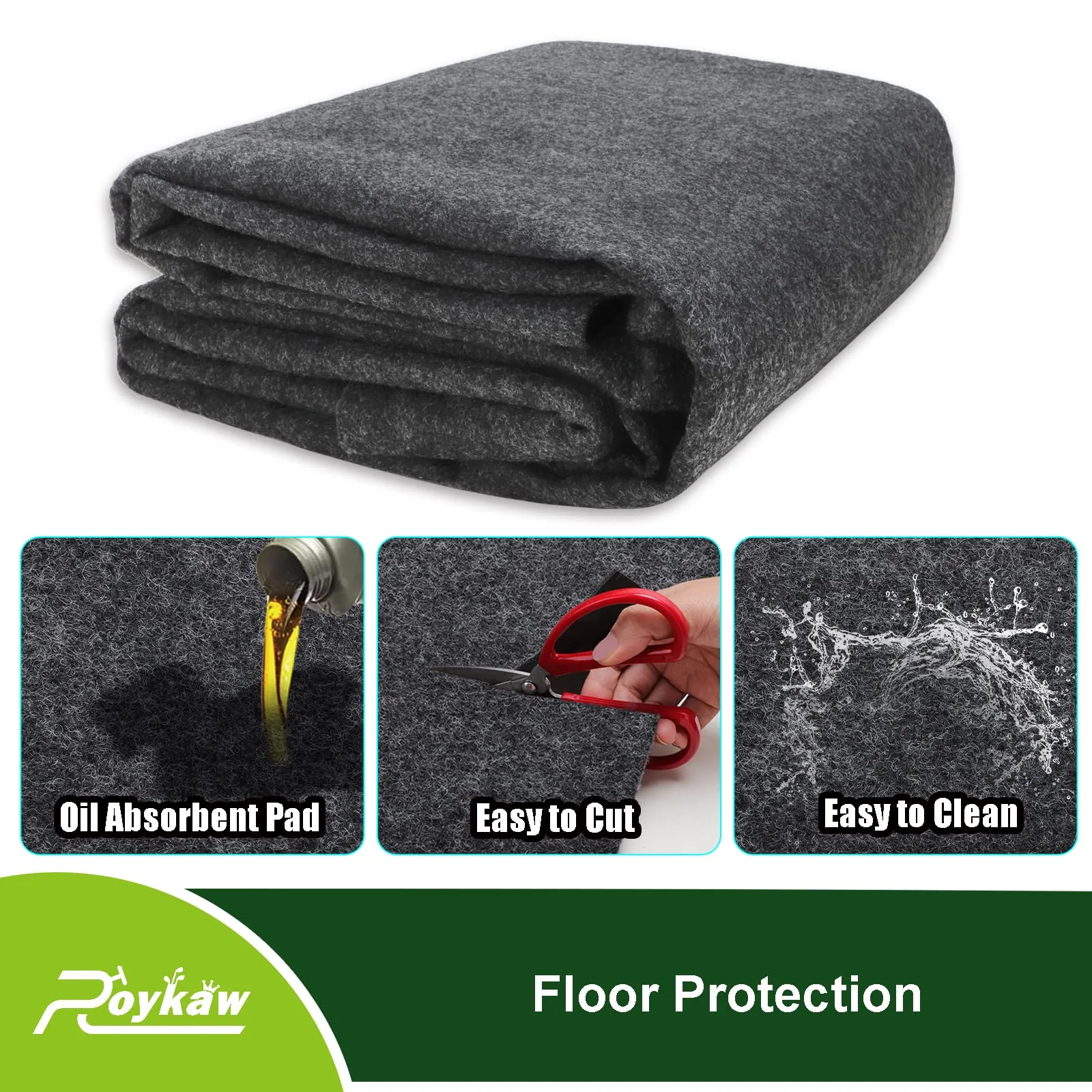 Roykaw Golf Cart Parking Mat, 109.4 x 59 Inch image 3
