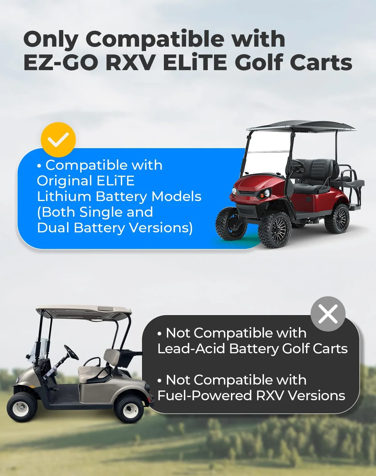 KEMIMOTO Under-Seat Tray for E-Z-GO RXV ELiTE image 2