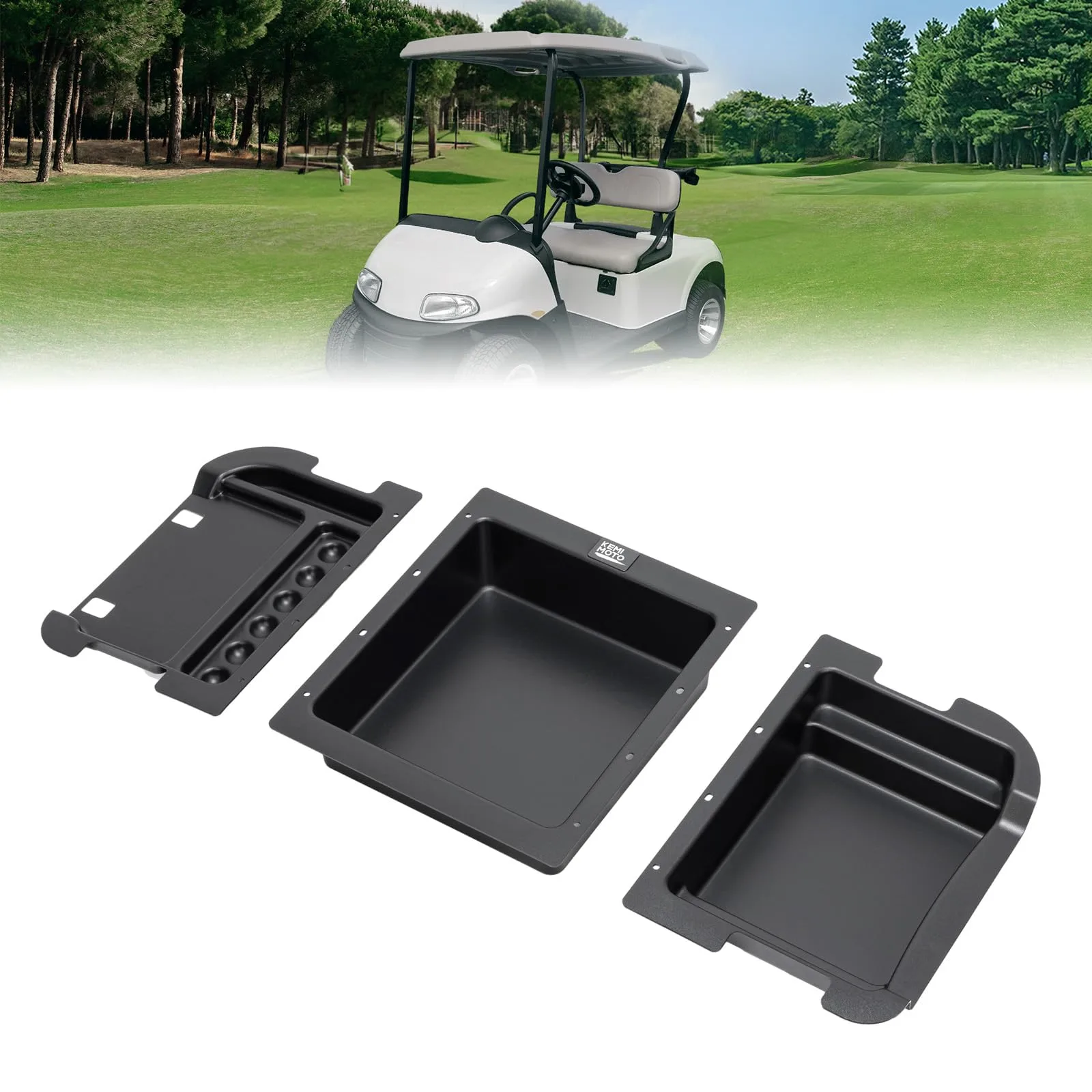 KEMIMOTO Under-Seat Tray for E-Z-GO RXV ELiTE
