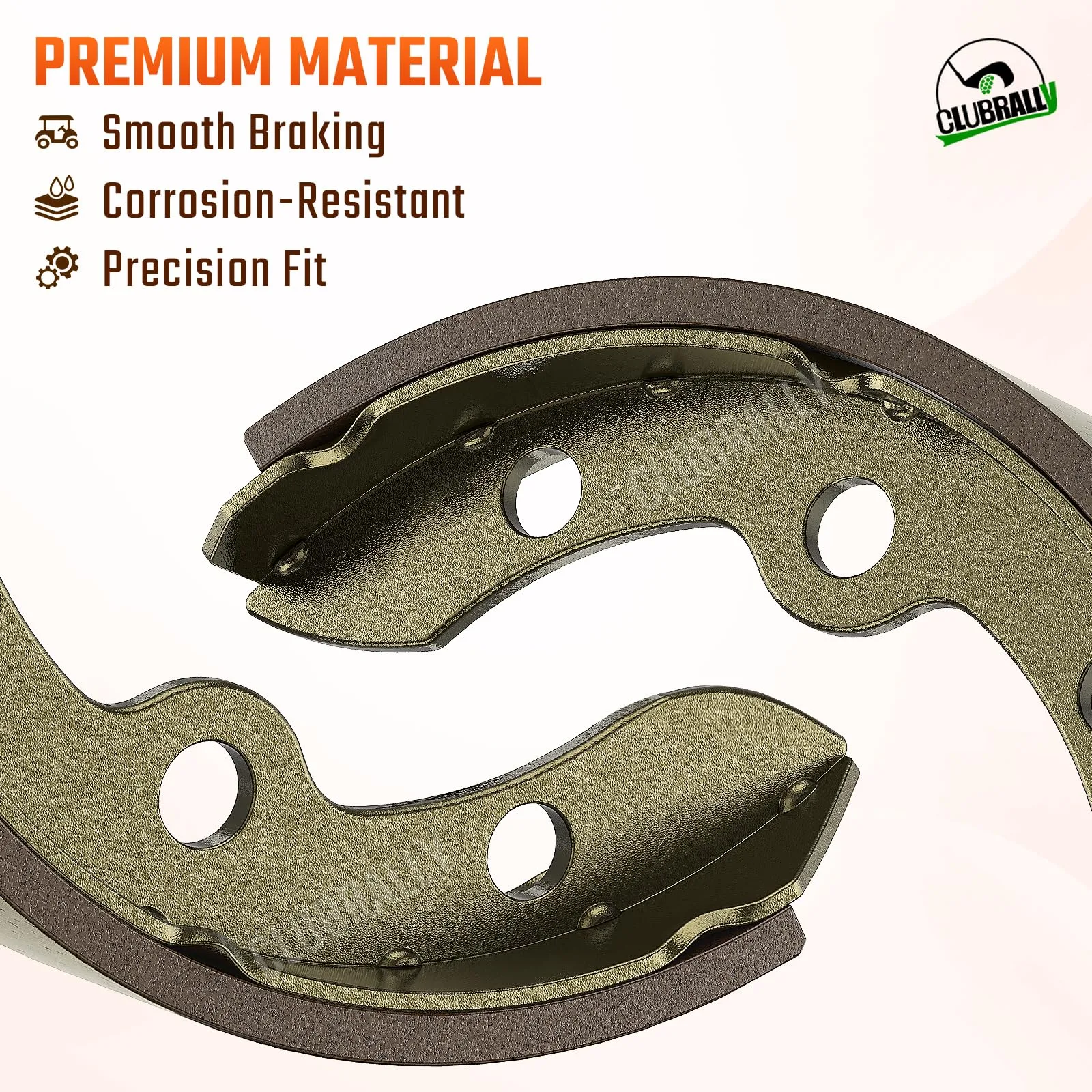 CLUBRALLY Club Car DS/Precedent Brake Drum and Shoe Kit image 3