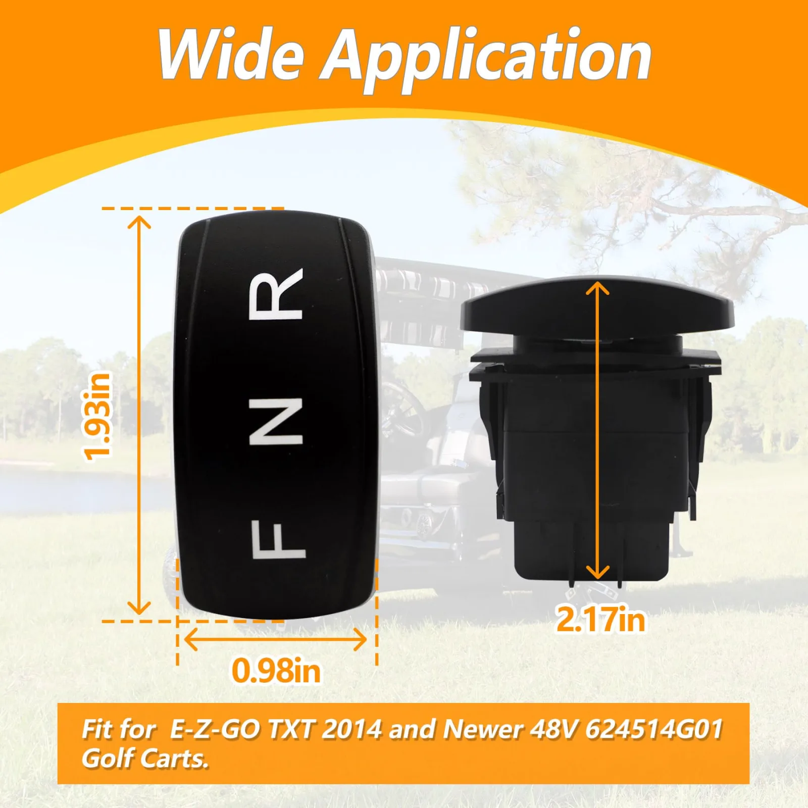 YITTDMGS FR-027 Forward/Reverse Switch for E-Z-GO TXT image 3
