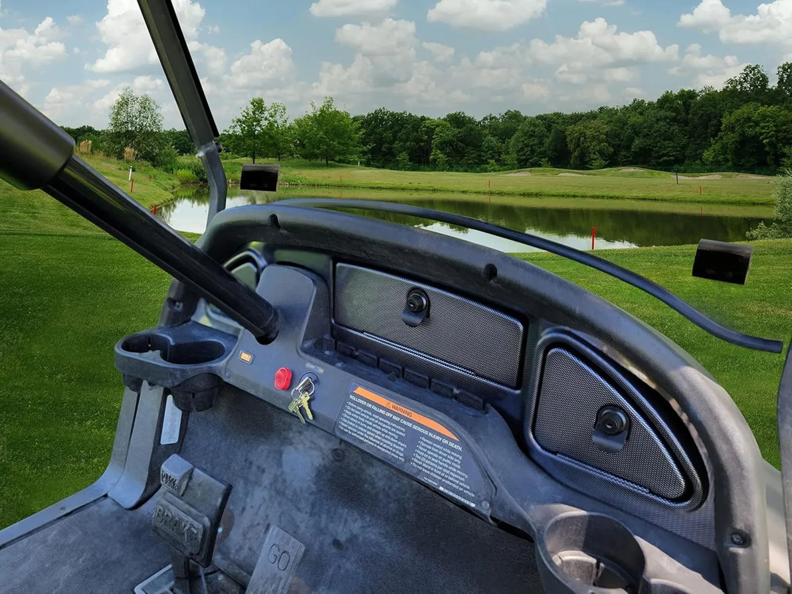 Club Car Precedent Carbon Fiber Dash Kit with Locks