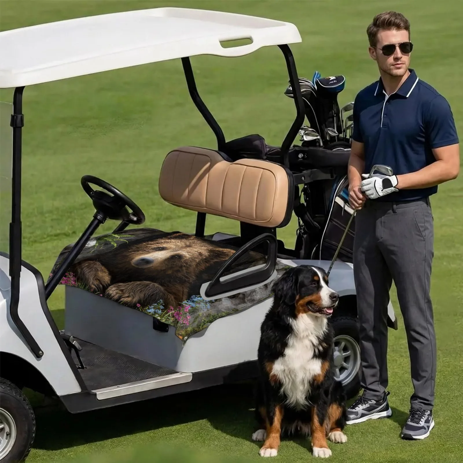 DecorLovee Golf Cart Seat Cover Towel, 51 x 31 Inch image 3