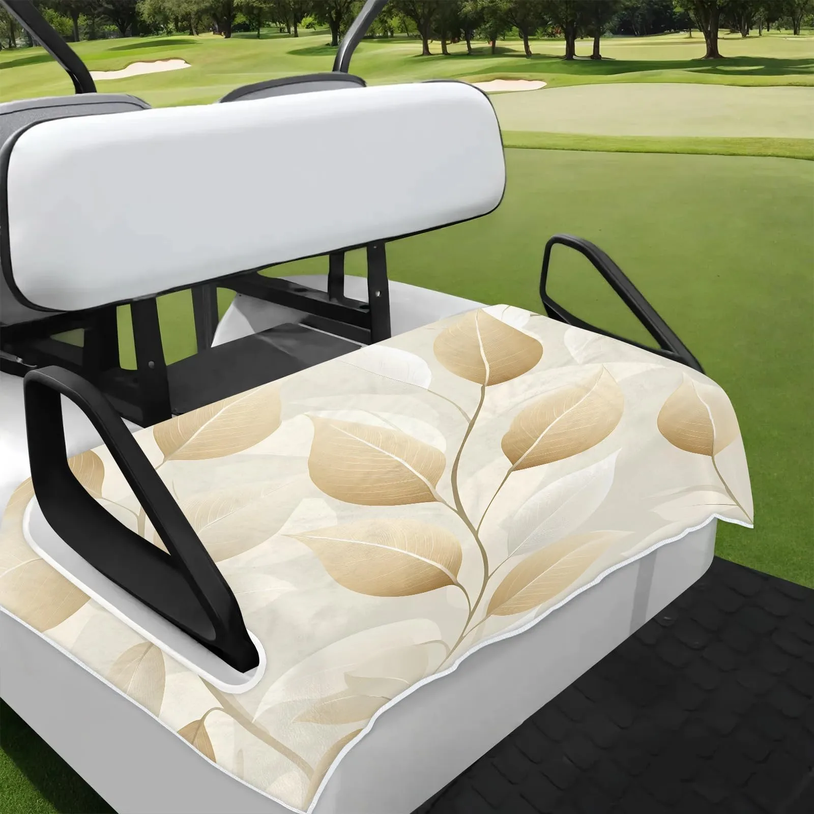 Tiveruda 51 x 31 in Golf Cart Seat Cover — Polyester Double-Seat Towel