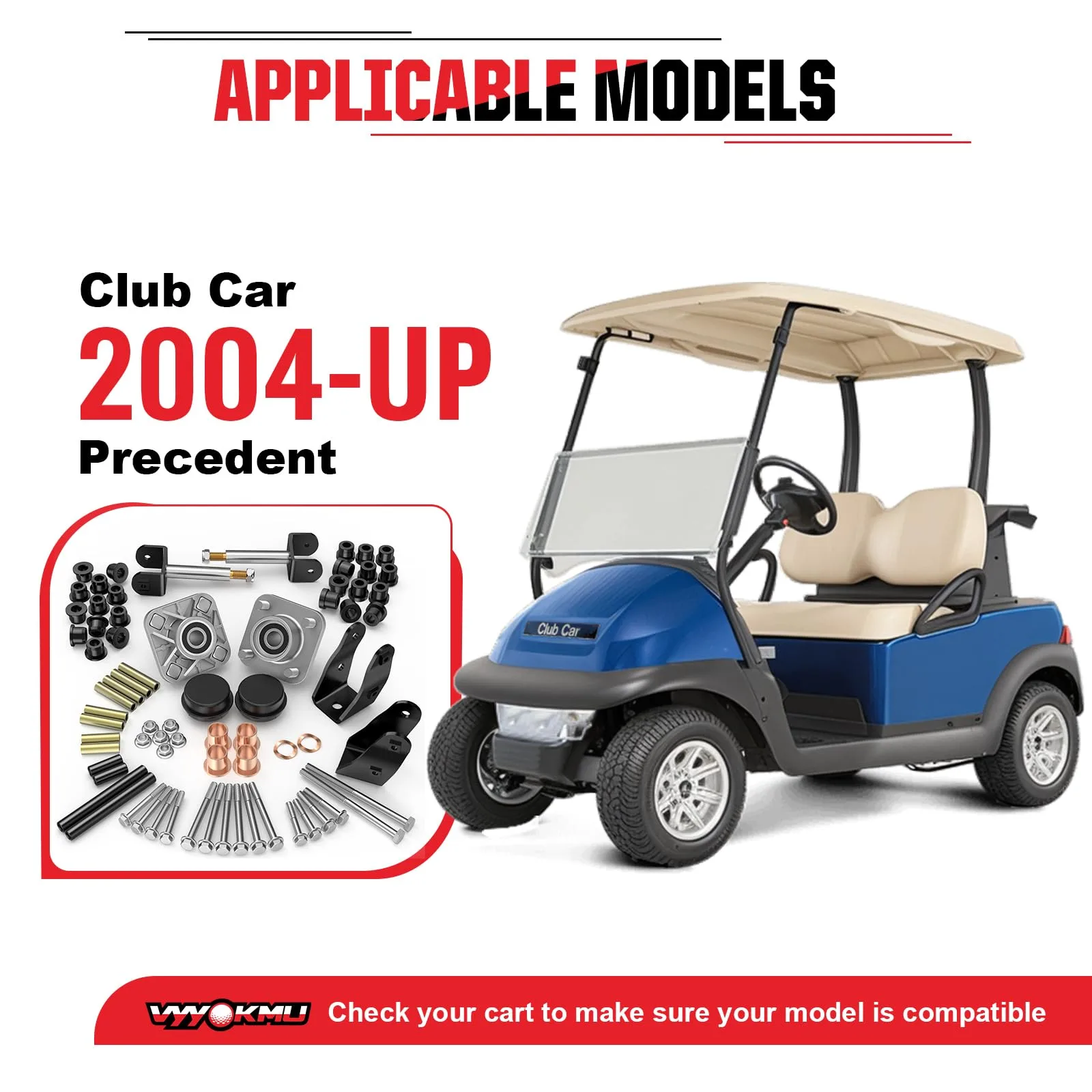 VYYOKMU Club Car Precedent Front End Repair Kit 2004+ image 2