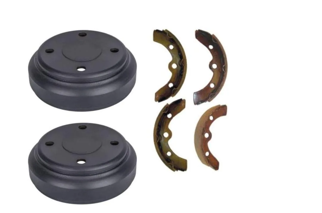 3G K928 Rear Brake Shoes & Sealed Drums Set for Club Car DS & Precedent