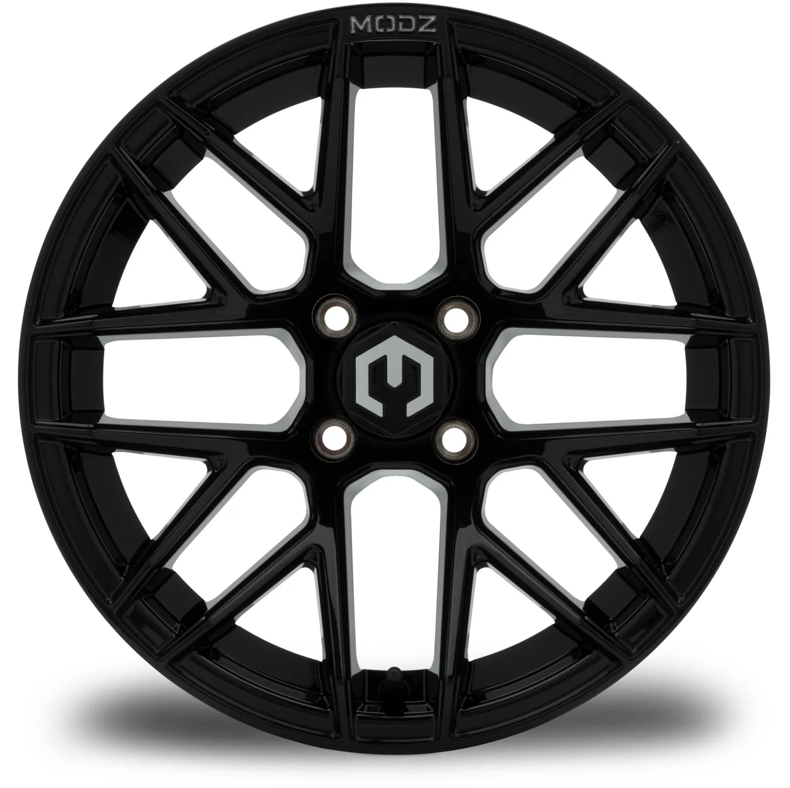 MODZ Matrix 15-Inch Glossy Black Golf Cart Wheel image 2