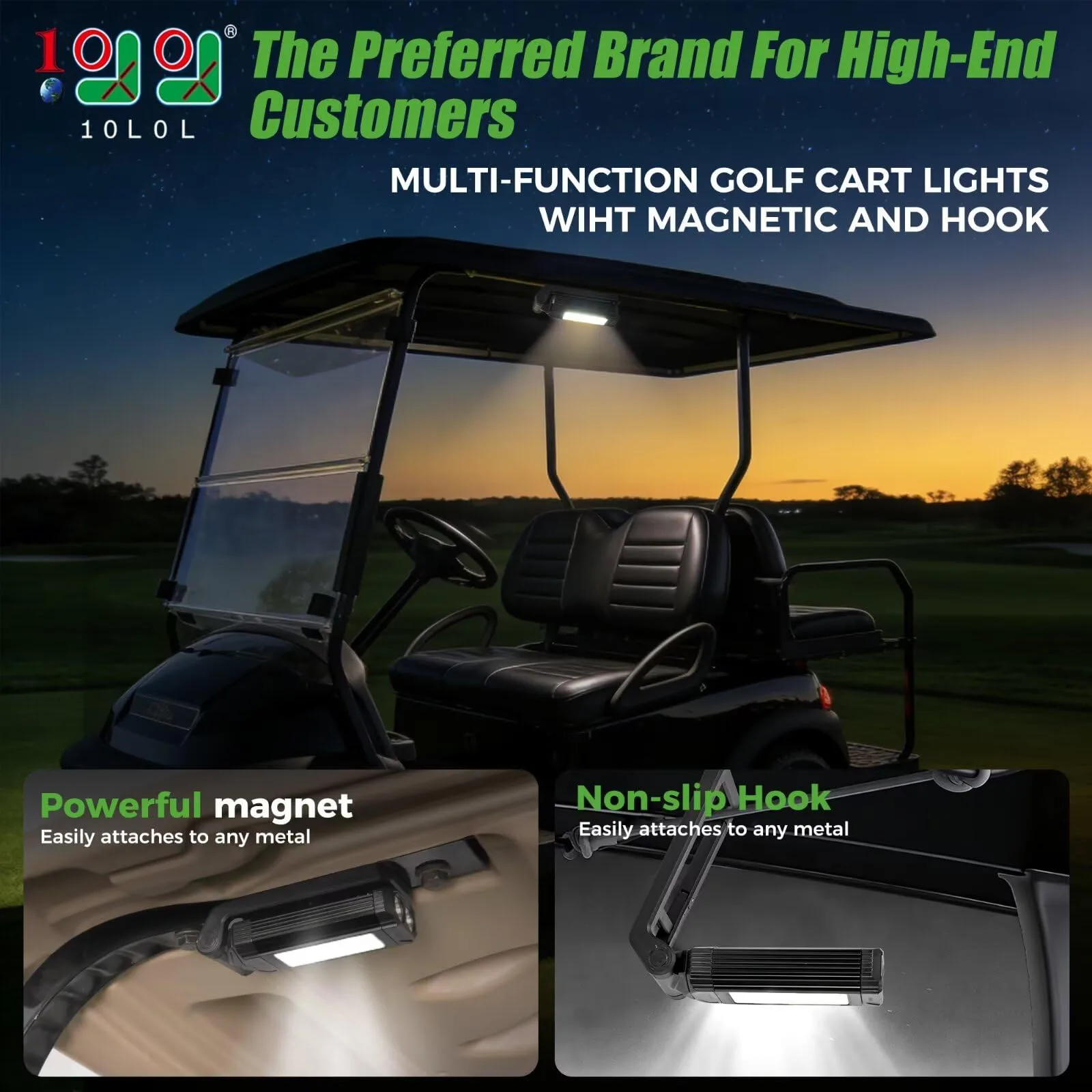 10L0L Golf Cart LED Dome Light, 1500 Lumens image 2