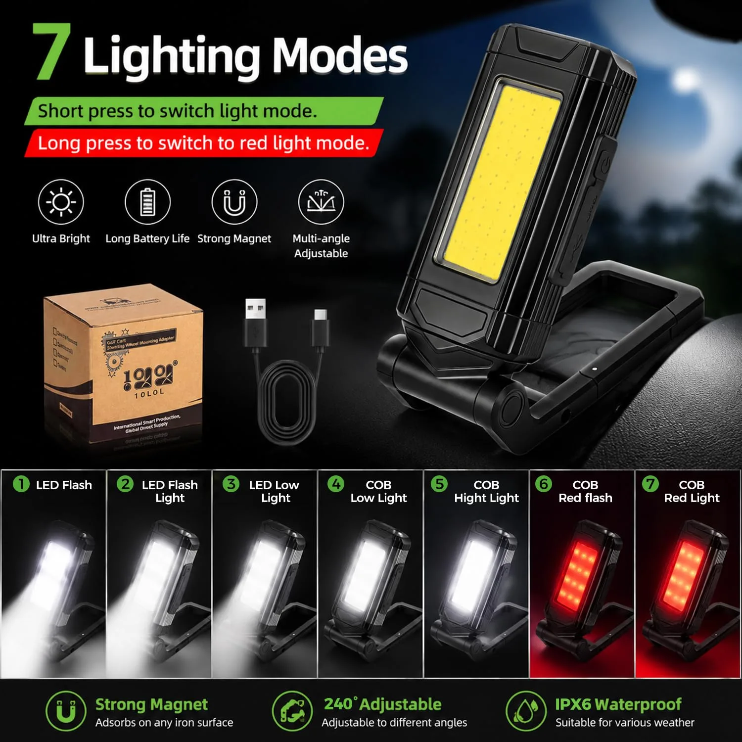 10L0L Golf Cart LED Dome Light, 1500 Lumens image 3