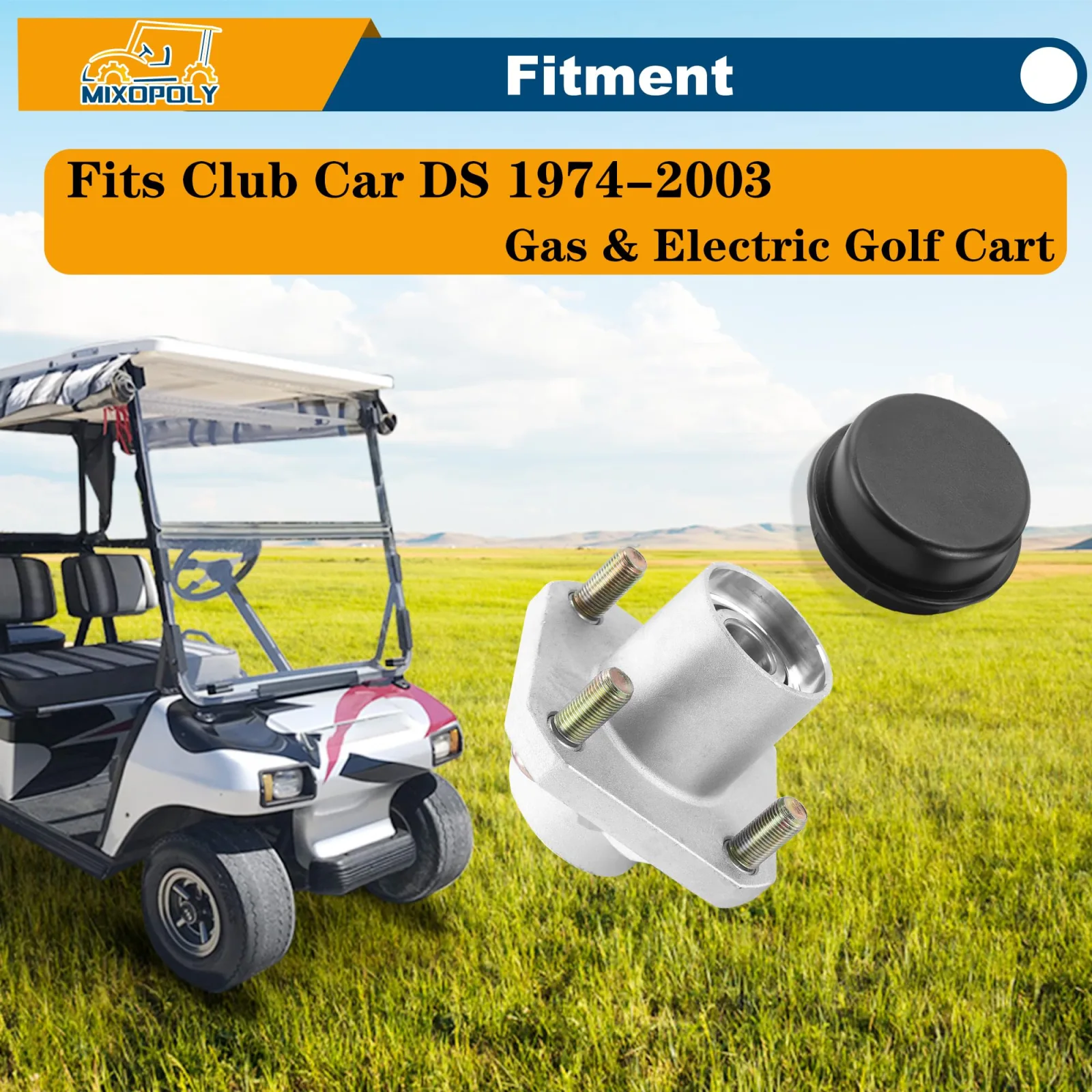 MIXOPOLY Front Wheel Hub Kit for Club Car DS 1974-2003 image 3