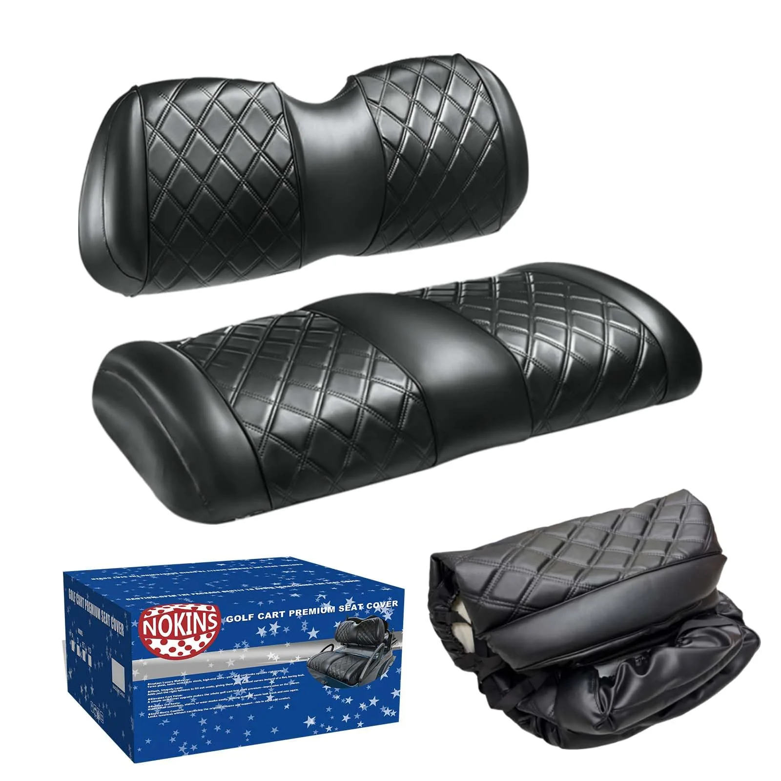 NOKINS Seat Covers for Club Car Precedent Front Seats