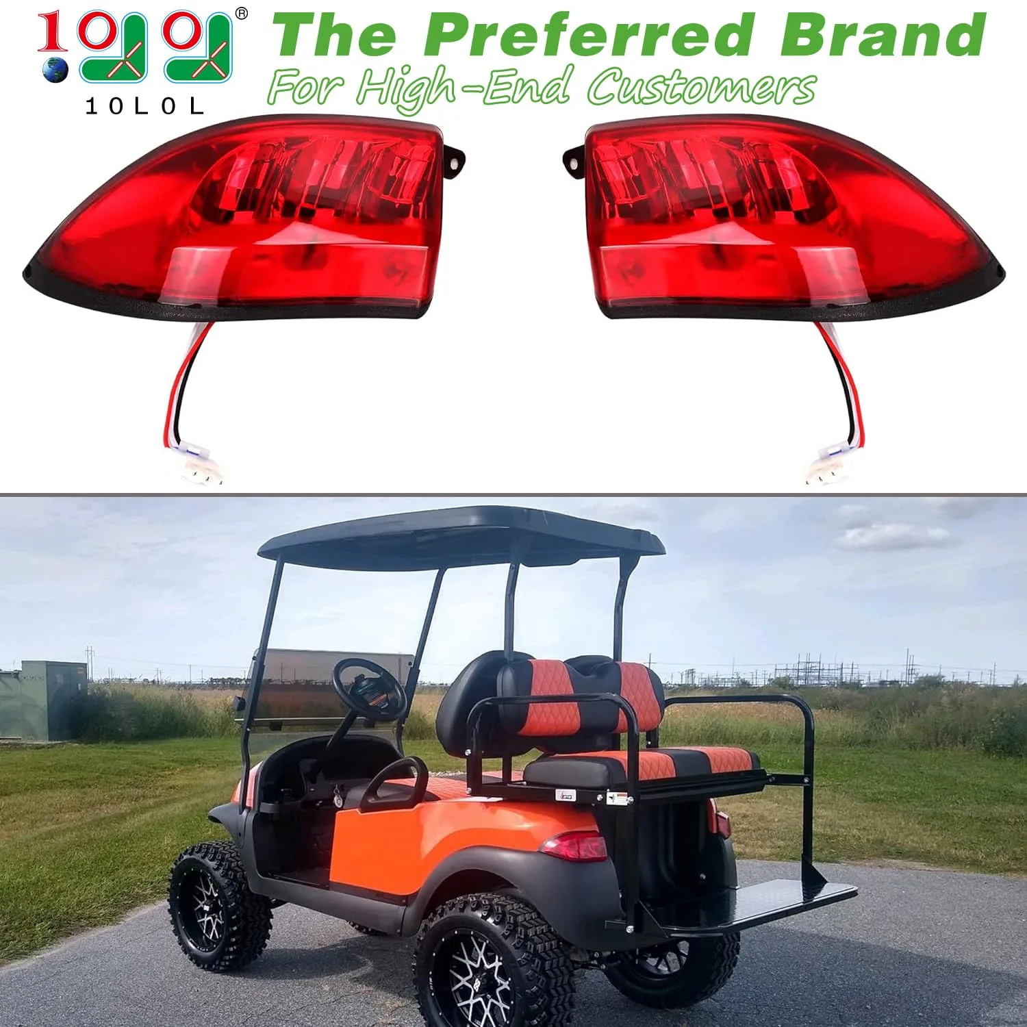 10L0L Y58-C Tail Lights for Club Car Precedent and Tempo image 2