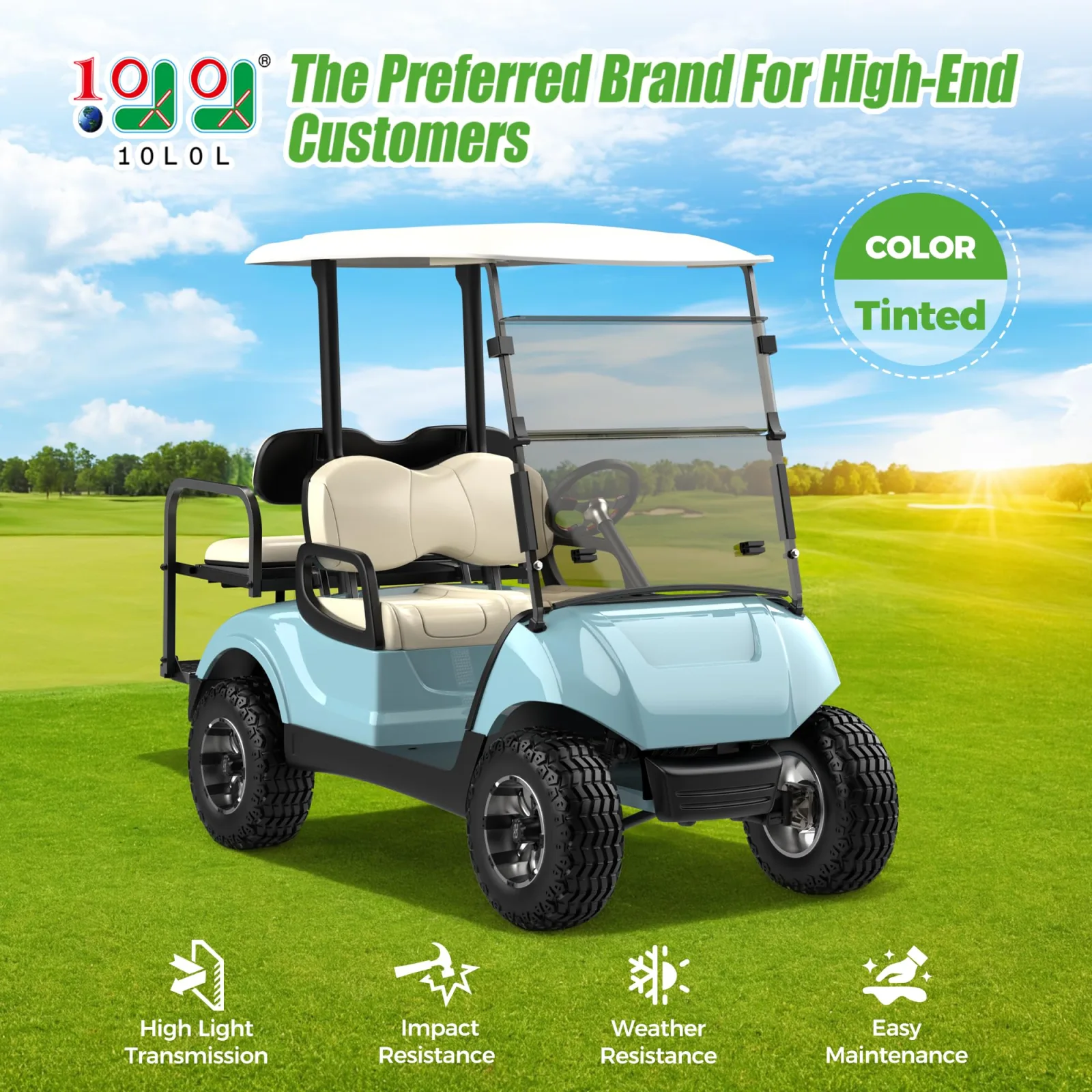 10L0L Y188-Z Windshield for Yamaha Drive 2 image 2