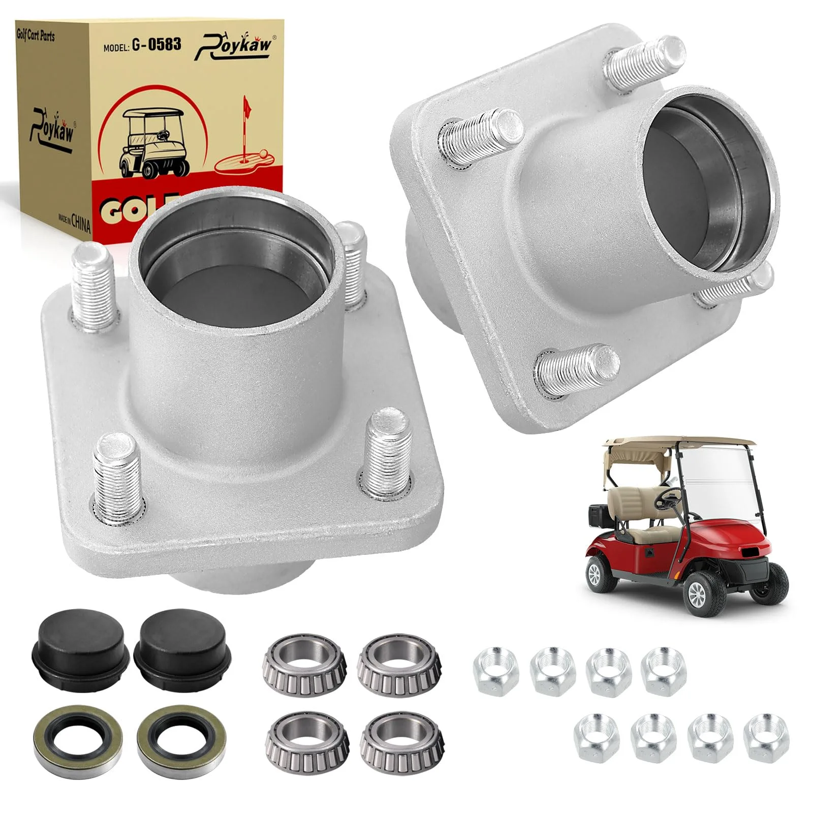 Roykaw Wheel Hub Assembly for E-Z-GO TXT 1979–2001.5