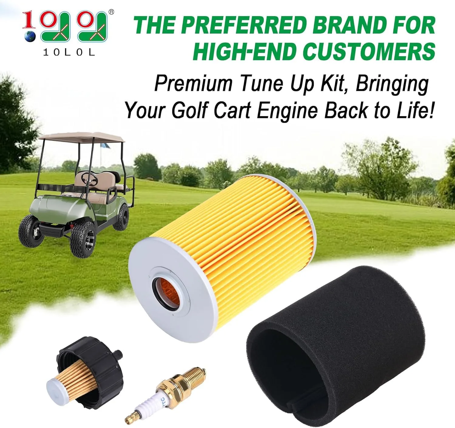 10L0L Air Filter Tune-Up Kit for Yamaha G2/G8/G9/G11 (1985–1994) image 2