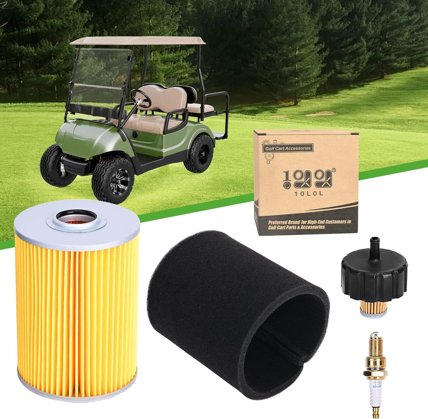 10L0L Air Filter Tune-Up Kit for Yamaha G2/G8/G9/G11 (1985–1994)