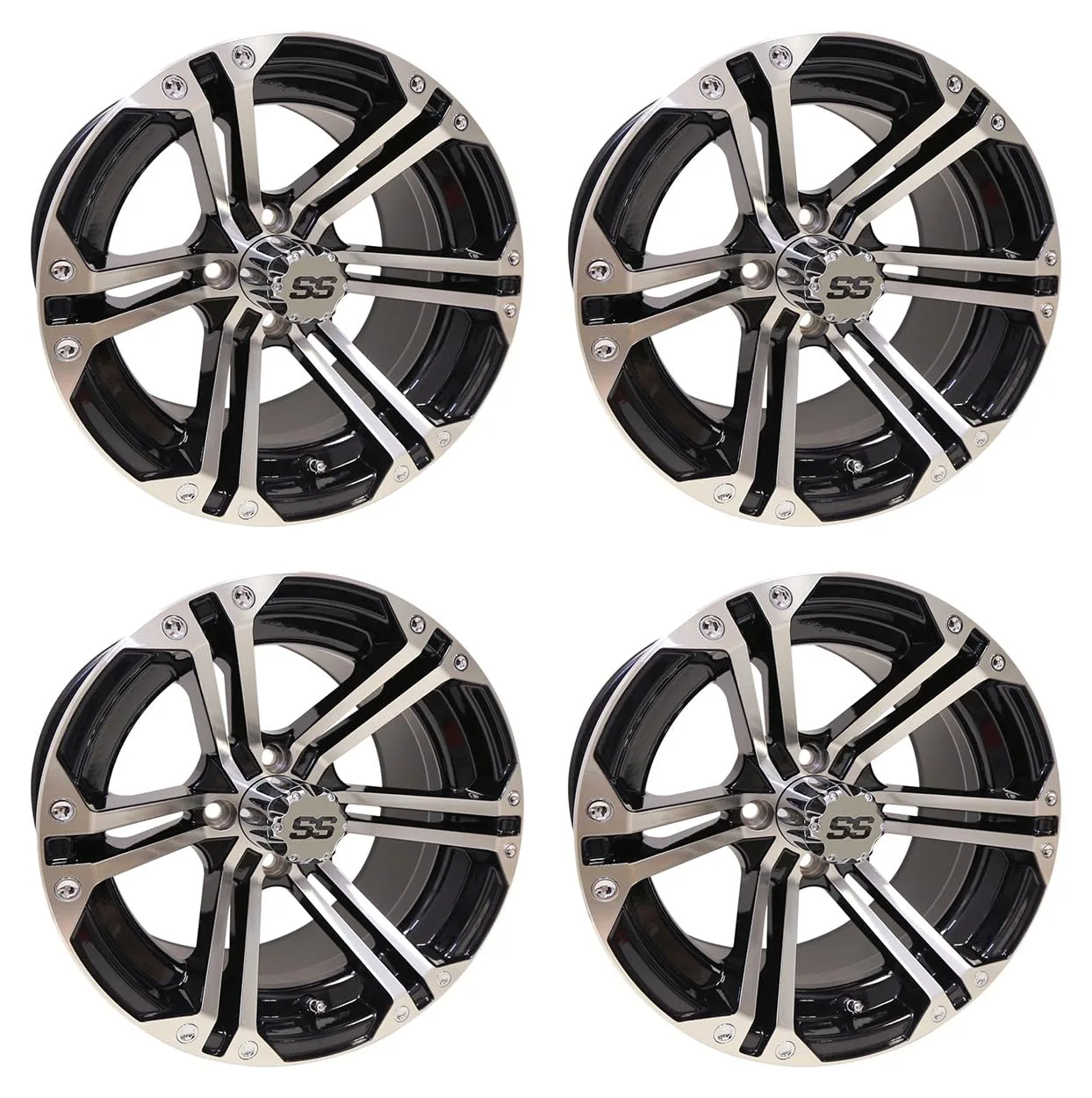 ACED Parts RX350 14-Inch Golf Cart Wheel Set of 4
