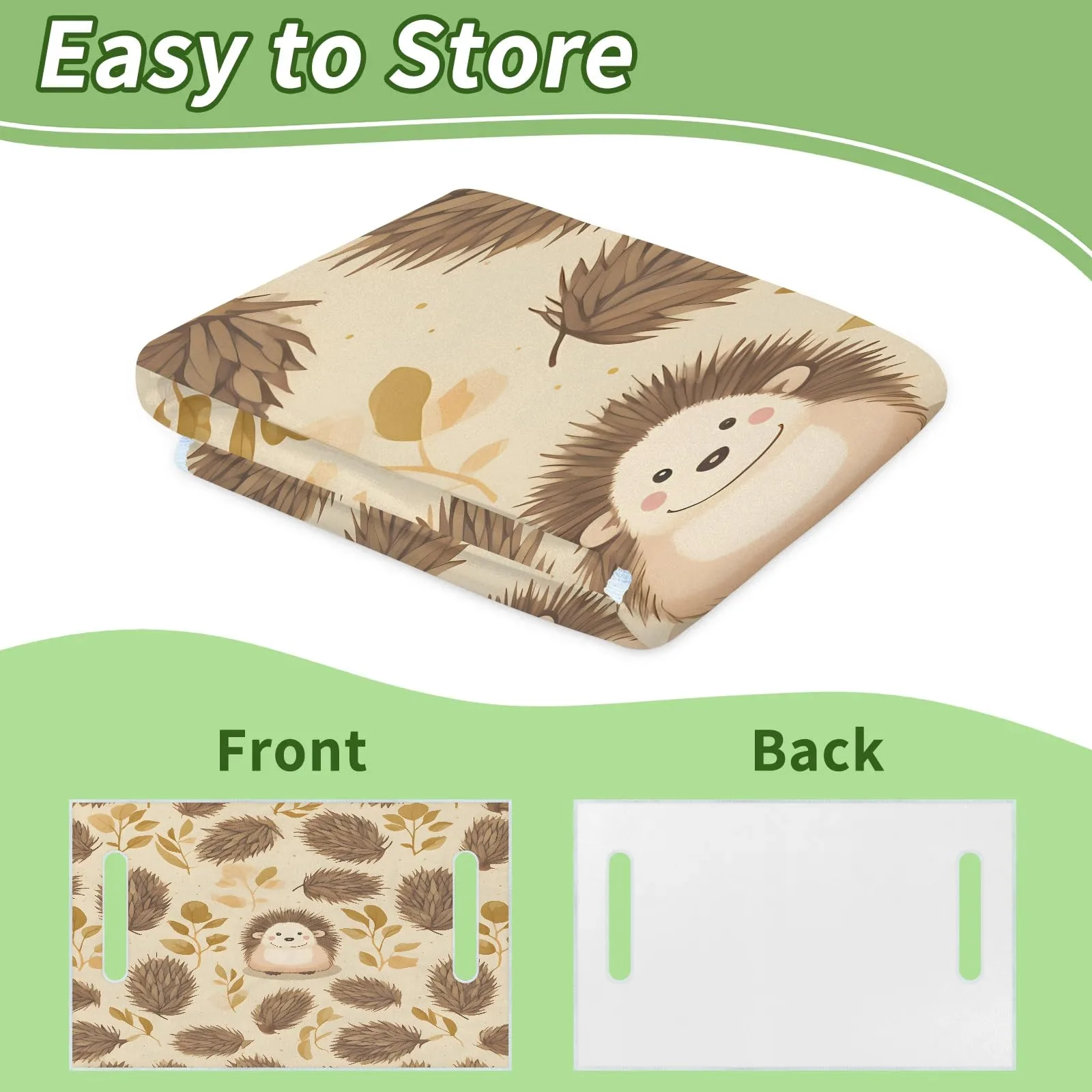 Tiveruda Vintage Hedgehog Golf Cart Seat Cover image 4