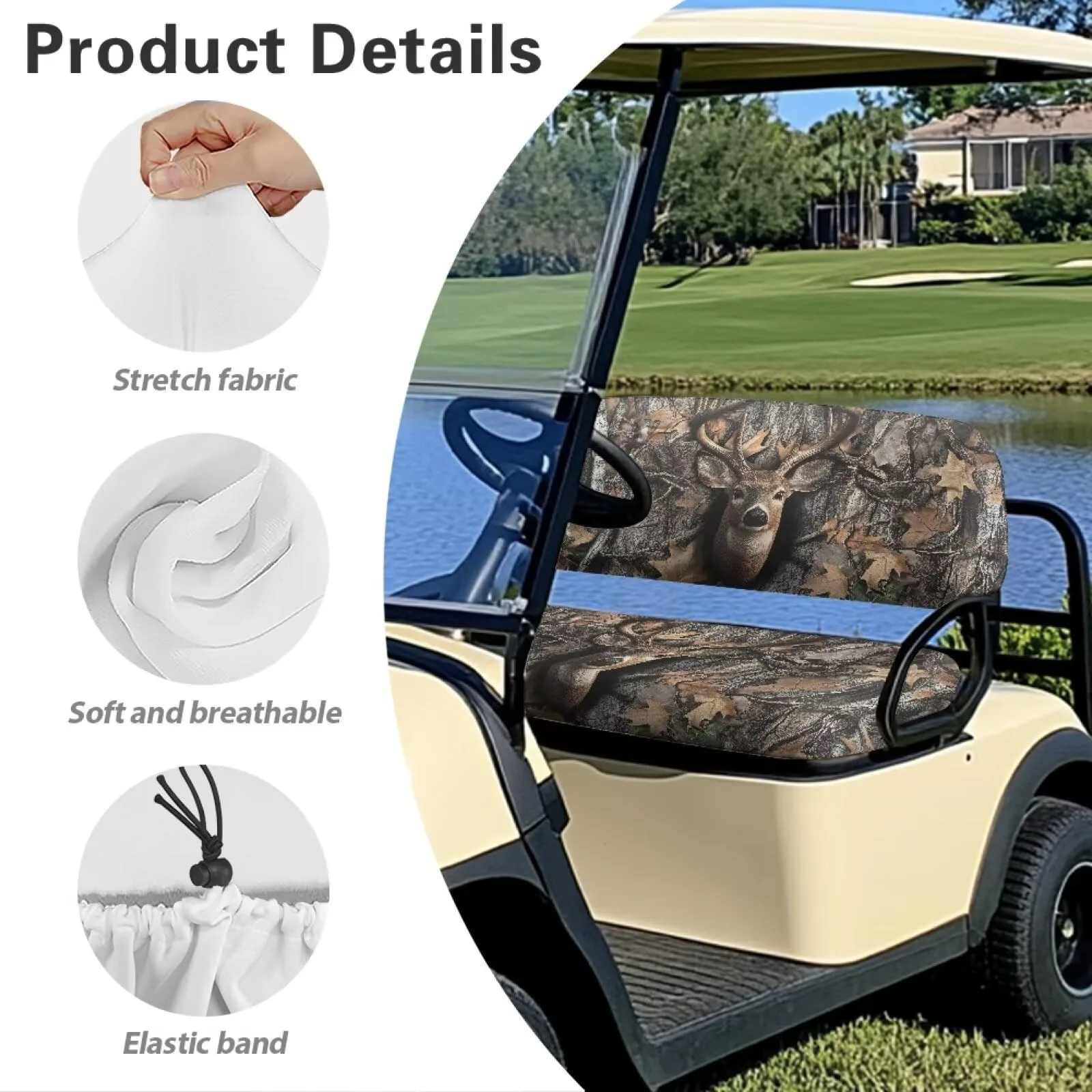 Rarucativ Camo Golf Cart Front Seat Covers image 4