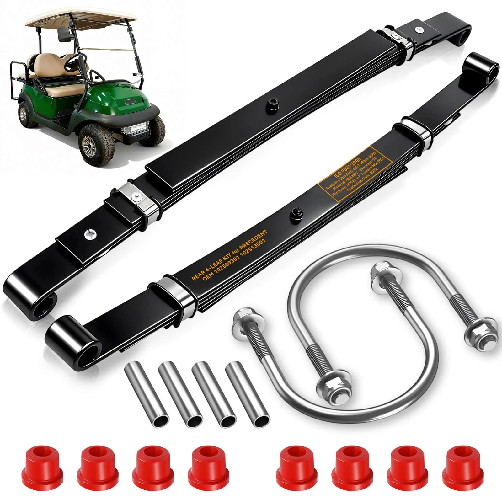Cartalia Rear 4-Leaf Spring Kit for Club Car Golf Carts