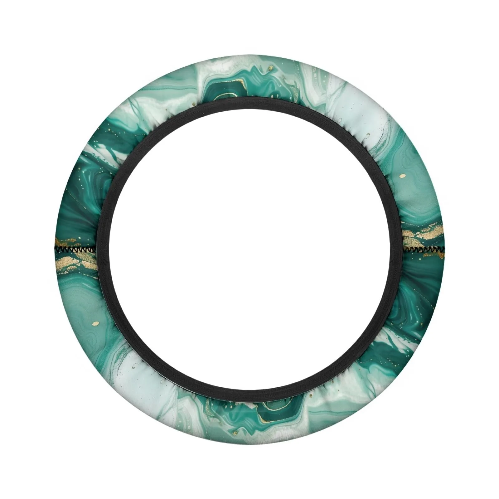 INSTANTARTS Green Marbled Golf Cart Steering Wheel Cover image 2