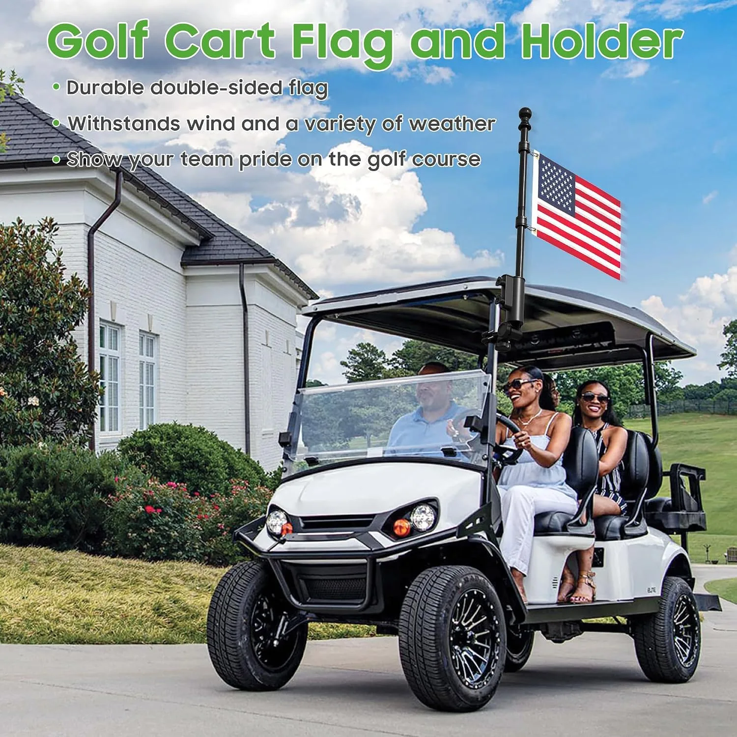 10L0L F55-J Golf Cart Flag Holder and Pole Mount Kit image 4