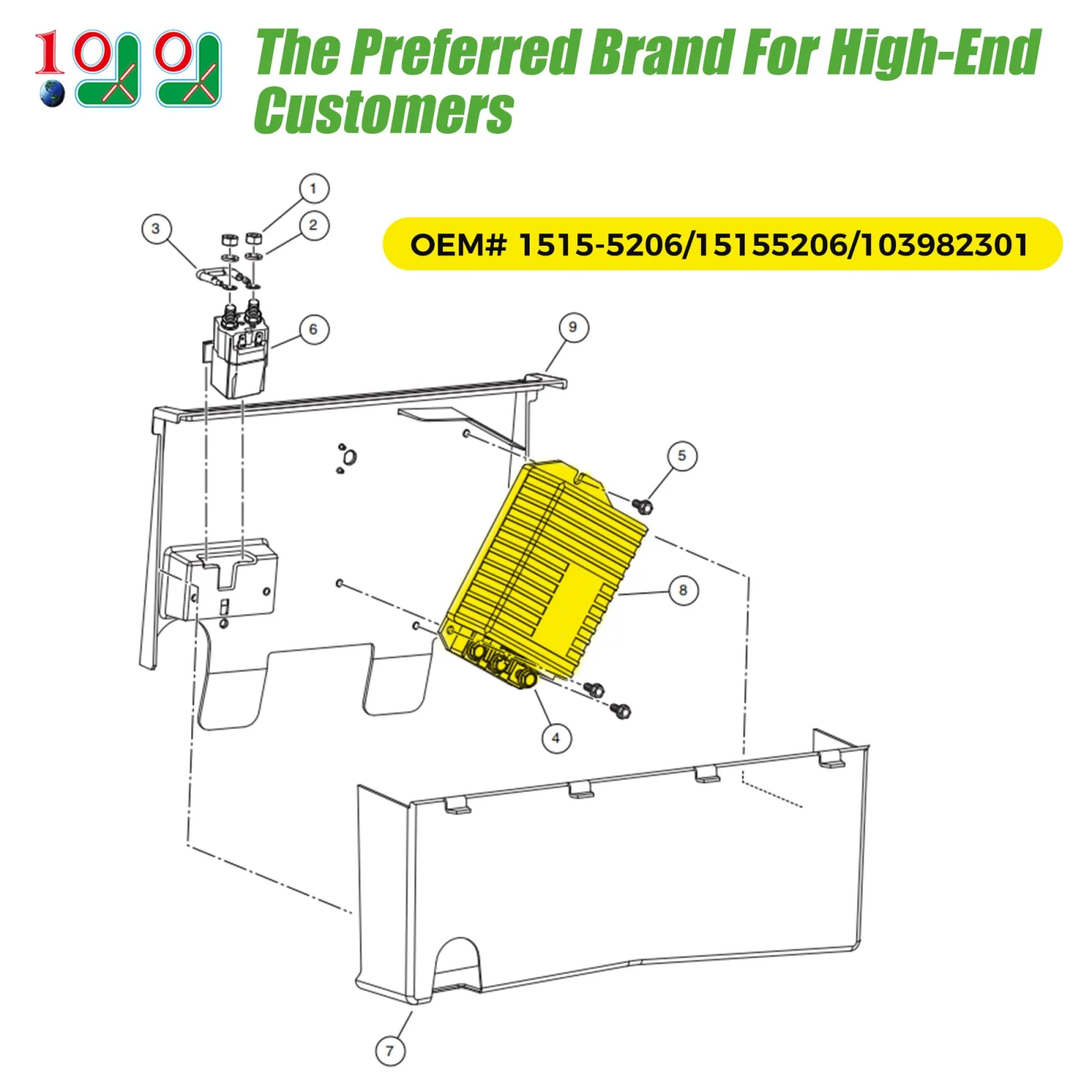 10L0L 48V 250A Controller for Club Car Precedent image 2