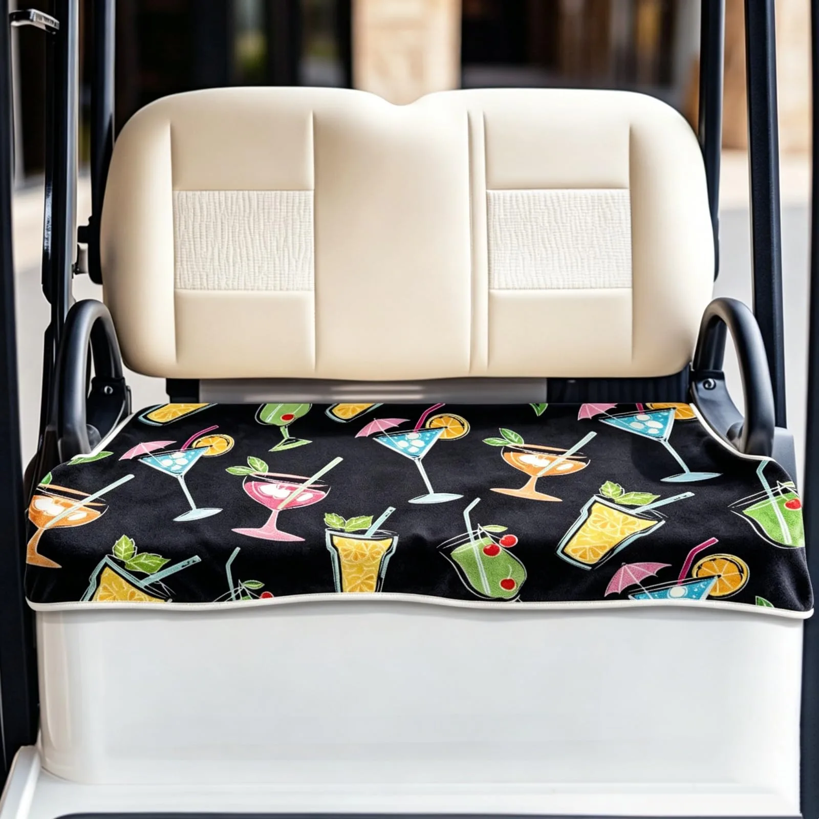 ORIGACH Microfiber Golf Cart Seat Cover – Cocktail Pattern