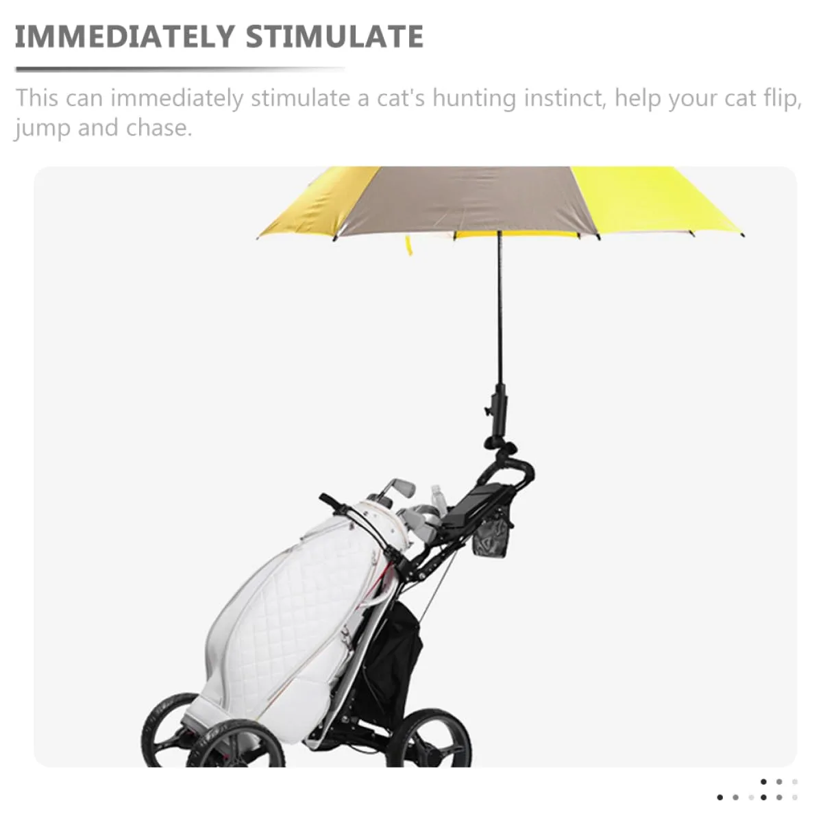 GAROZATION Golf Cart Umbrella Holder for Rounded Handles image 4
