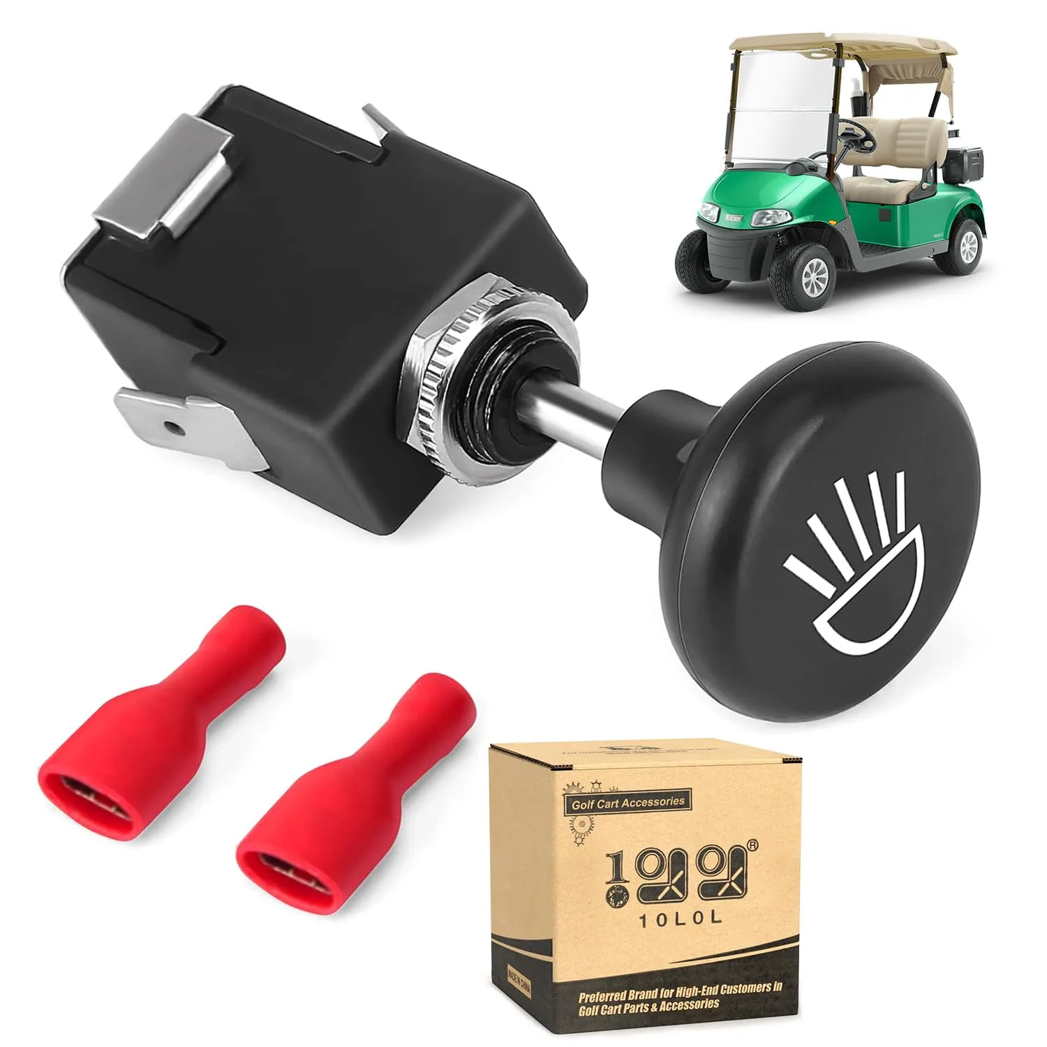 10L0L 12V Golf Cart Push-Pull Headlight Switch