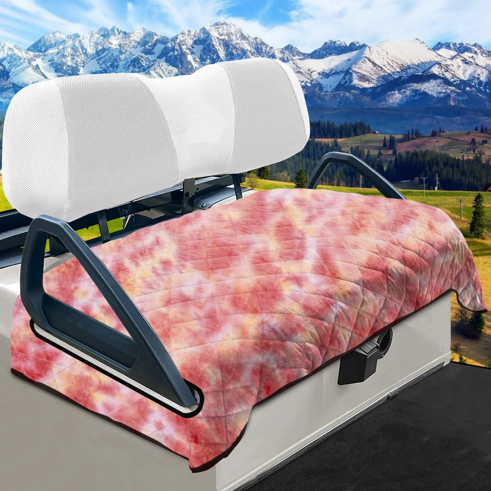 YOKYHOM Golf Cart Seat Cover 51" x 30.5" Short Plush (B0FB3PGXKZ)