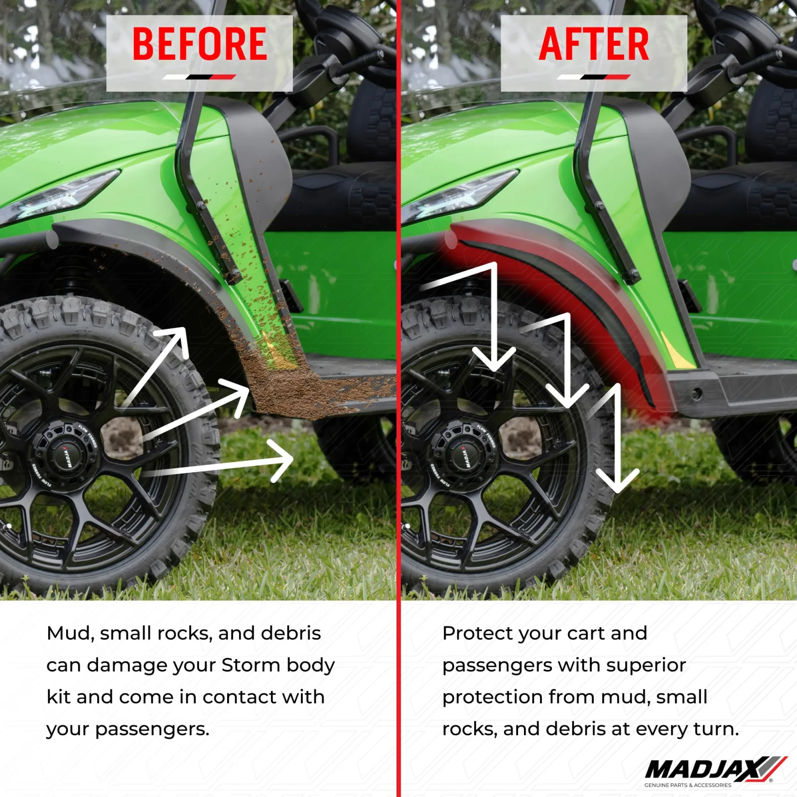 MADJAX Front Fender Flare Extensions 28-504 image 4