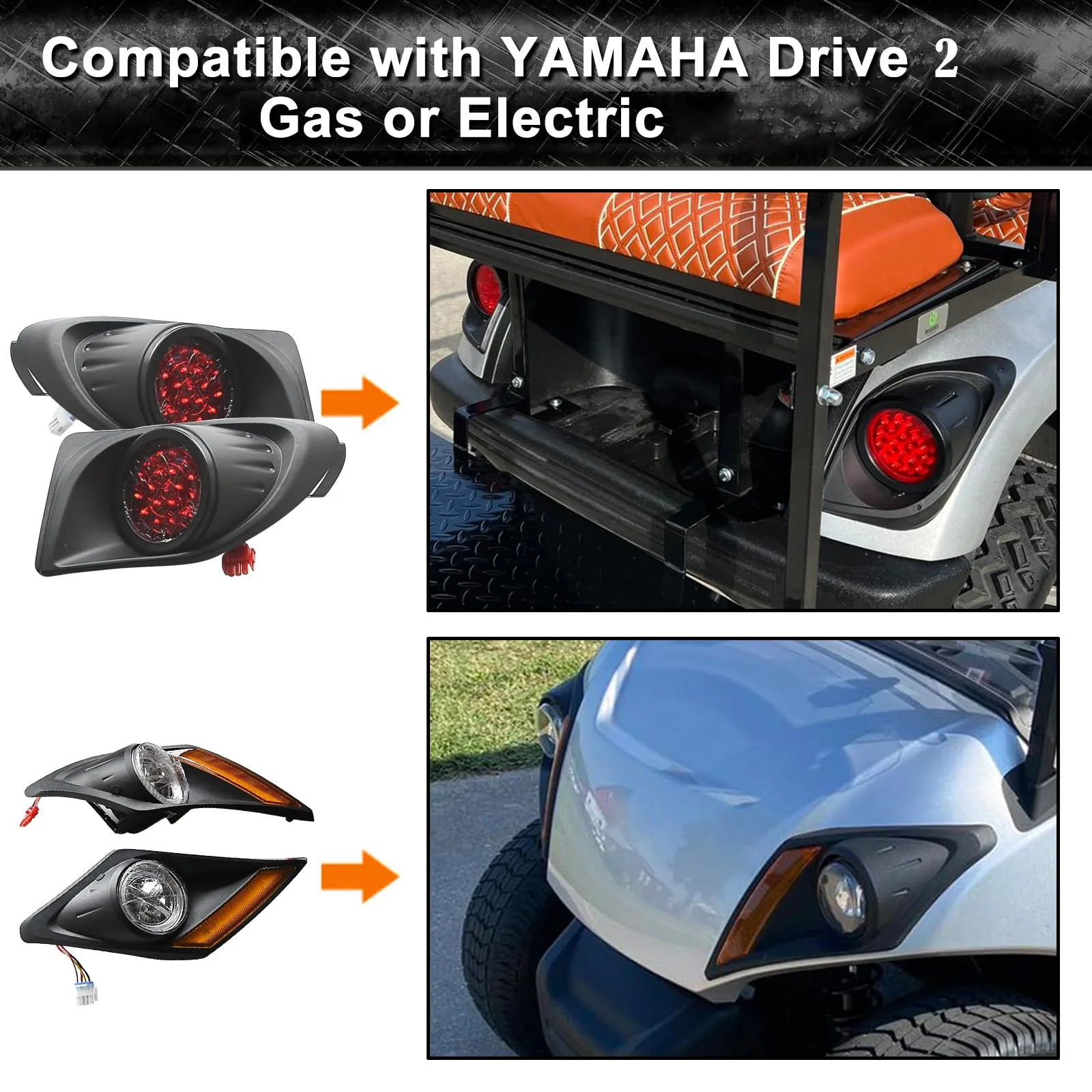 Orle Oko LED Light Kit for Yamaha Drive 2 Golf Cart image 3