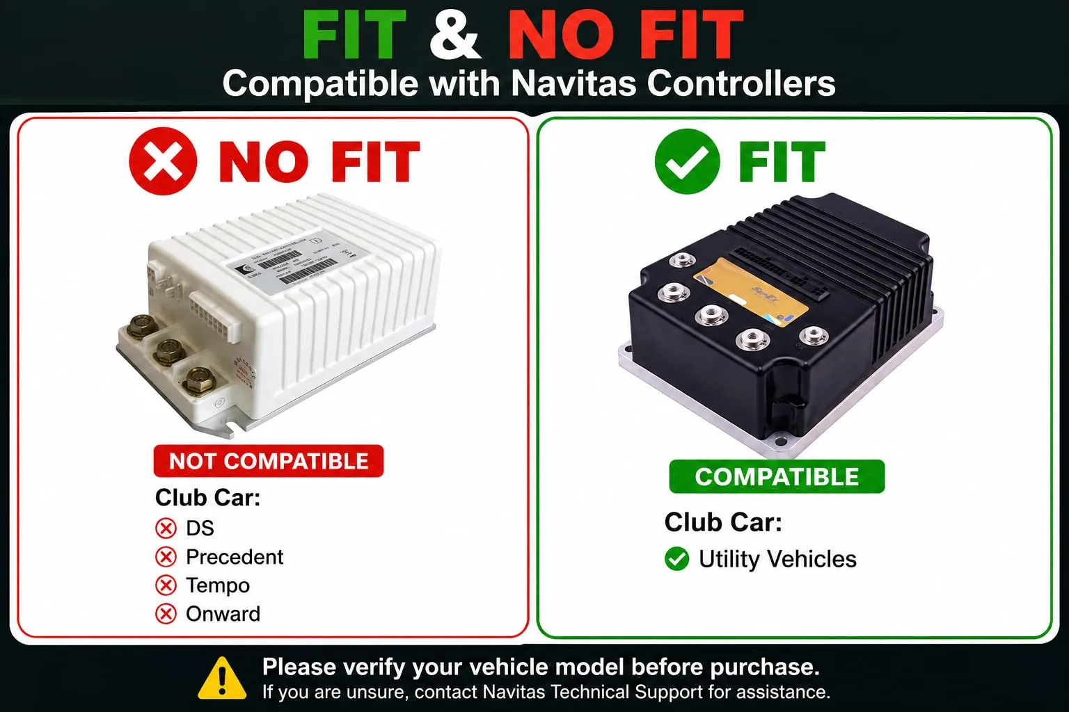 Navitas TAC2 600A AC Conversion Kit for Club Car Utility image 2