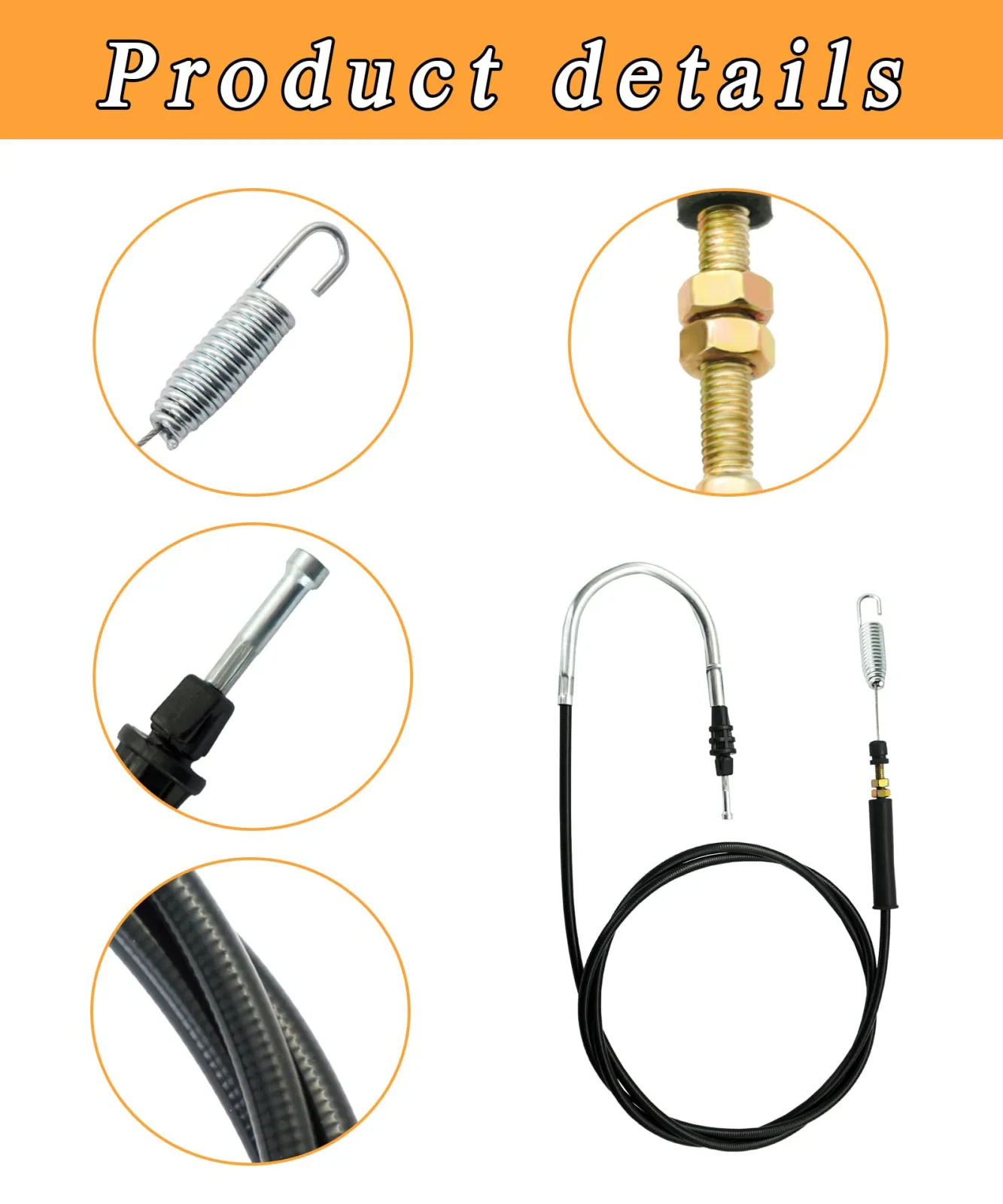 BTROVIA BWH9 Accelerator Throttle Cable for E-Z-GO image 2